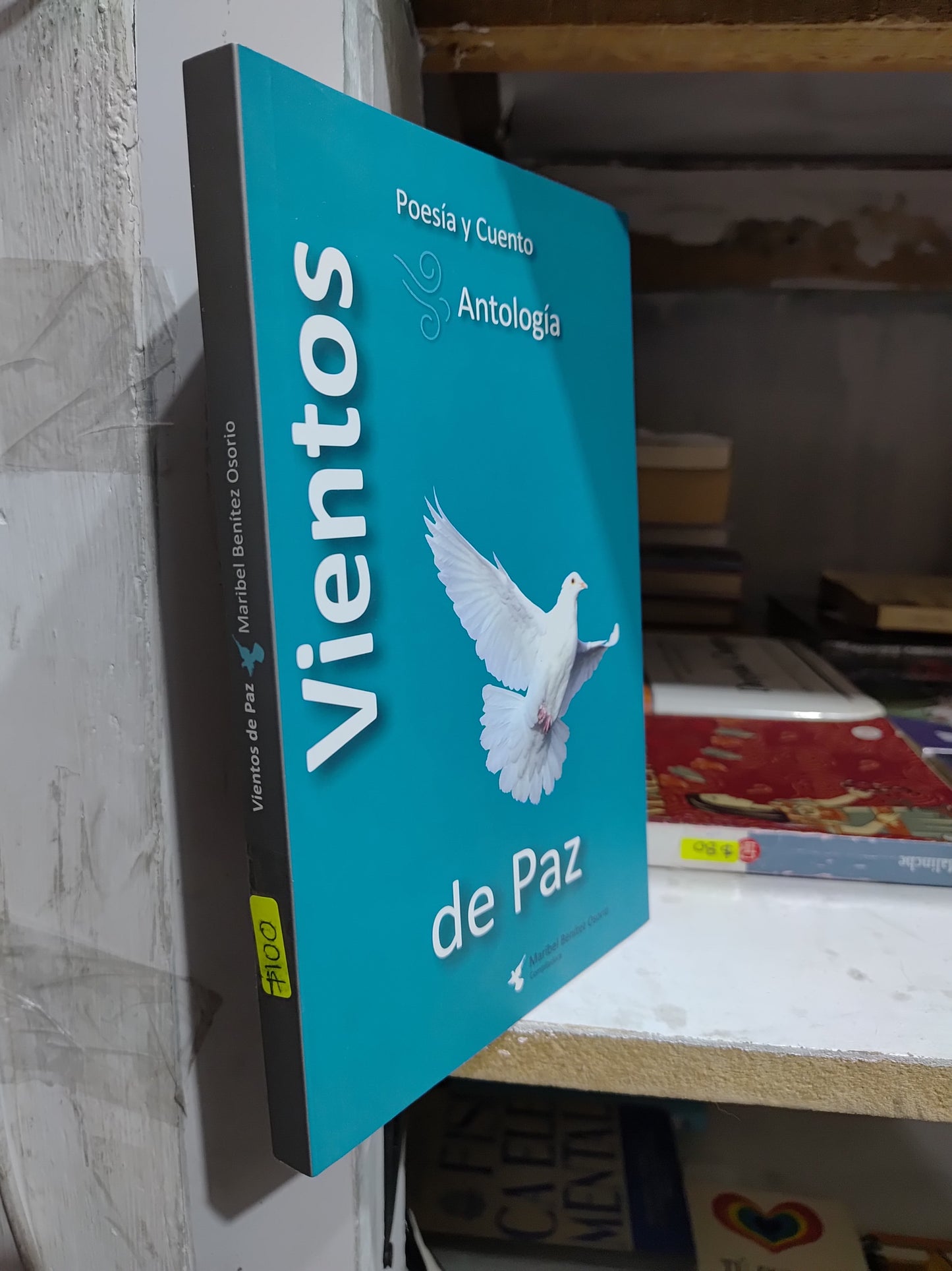 VIENTOS DE PAZ POR MARIBEL BENITEZ OSORIO USADO POESIA JUAREZ