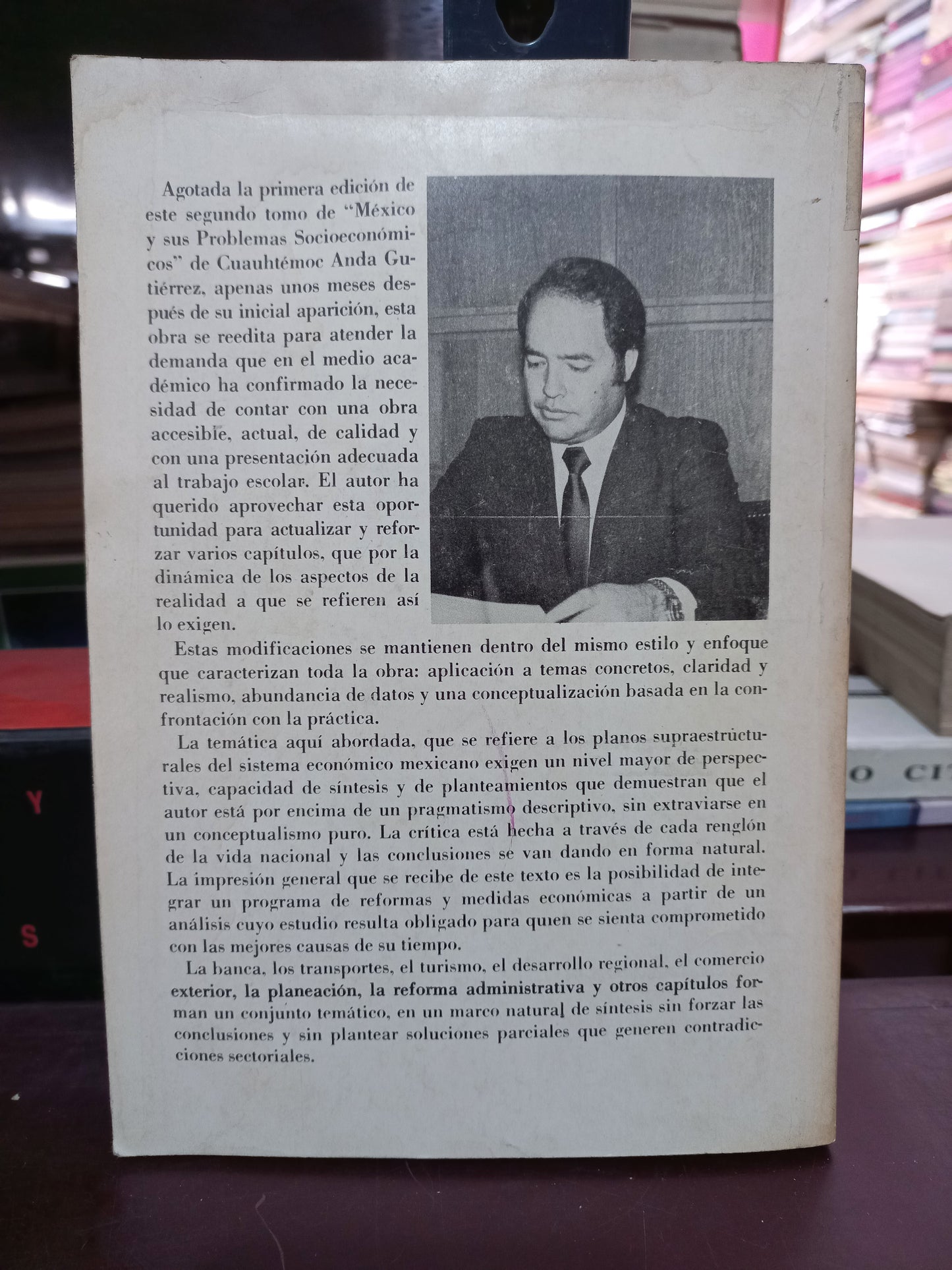 MEXICO Y SUS PROBLEMAS SOCIOECONOMICOS POR CUAUHTEMOC ANDA GUTIERREZ USADO HISTORIA LITERARIO 305