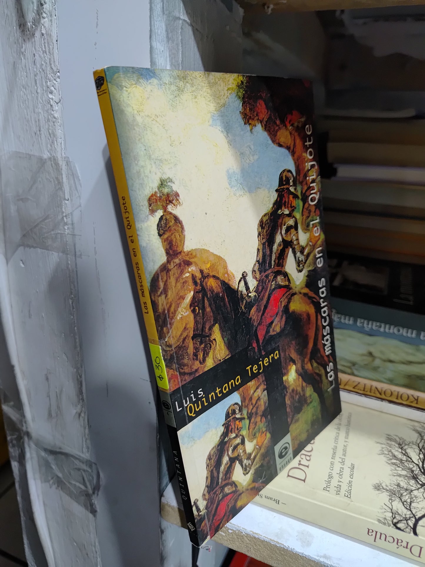 LAS MASCARAS EN EL QUIJOTE POR LUIS QUINTANA TEJERA USADO NOVELAS JUAREZ