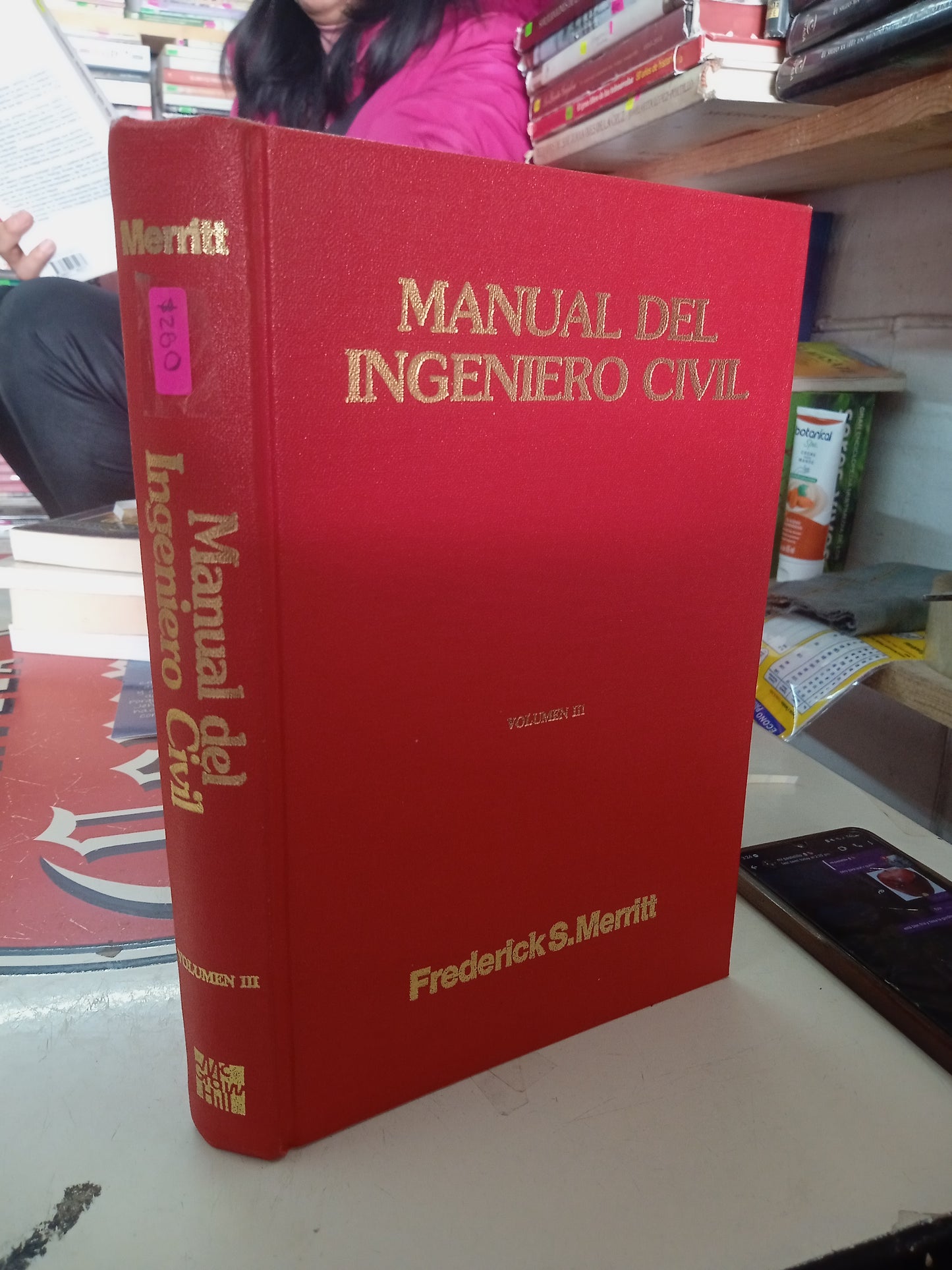 MANUAL DEL INGENIERO CIVIL VOLUMEN III POR FREDERICK S. MERRITT USADO MATEMÁTICAS LITERARIO 207