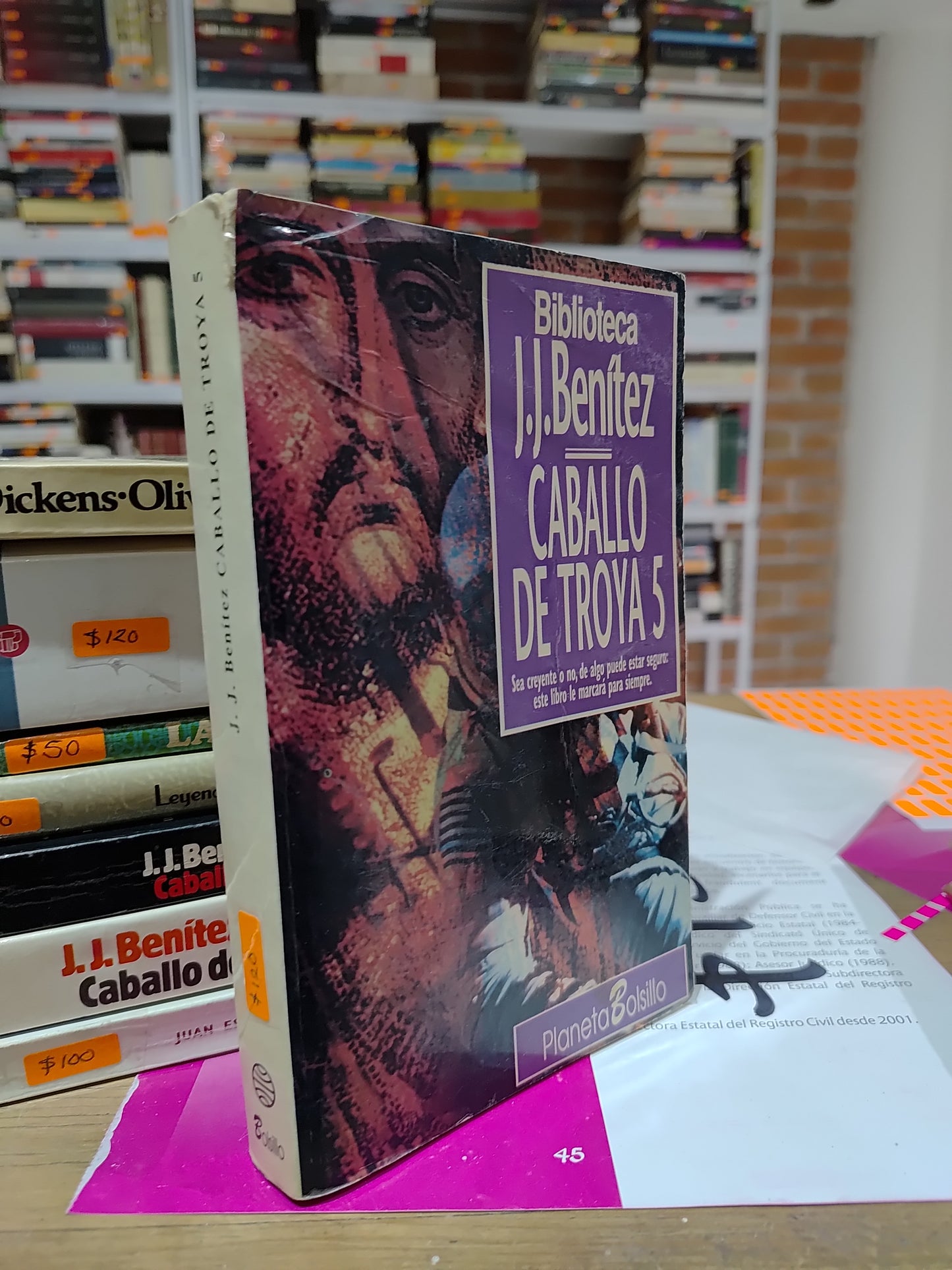 CABALLO DE TROYA 5 POR J. J. BENITEZ USADO NOVELAS JUAREZ 515