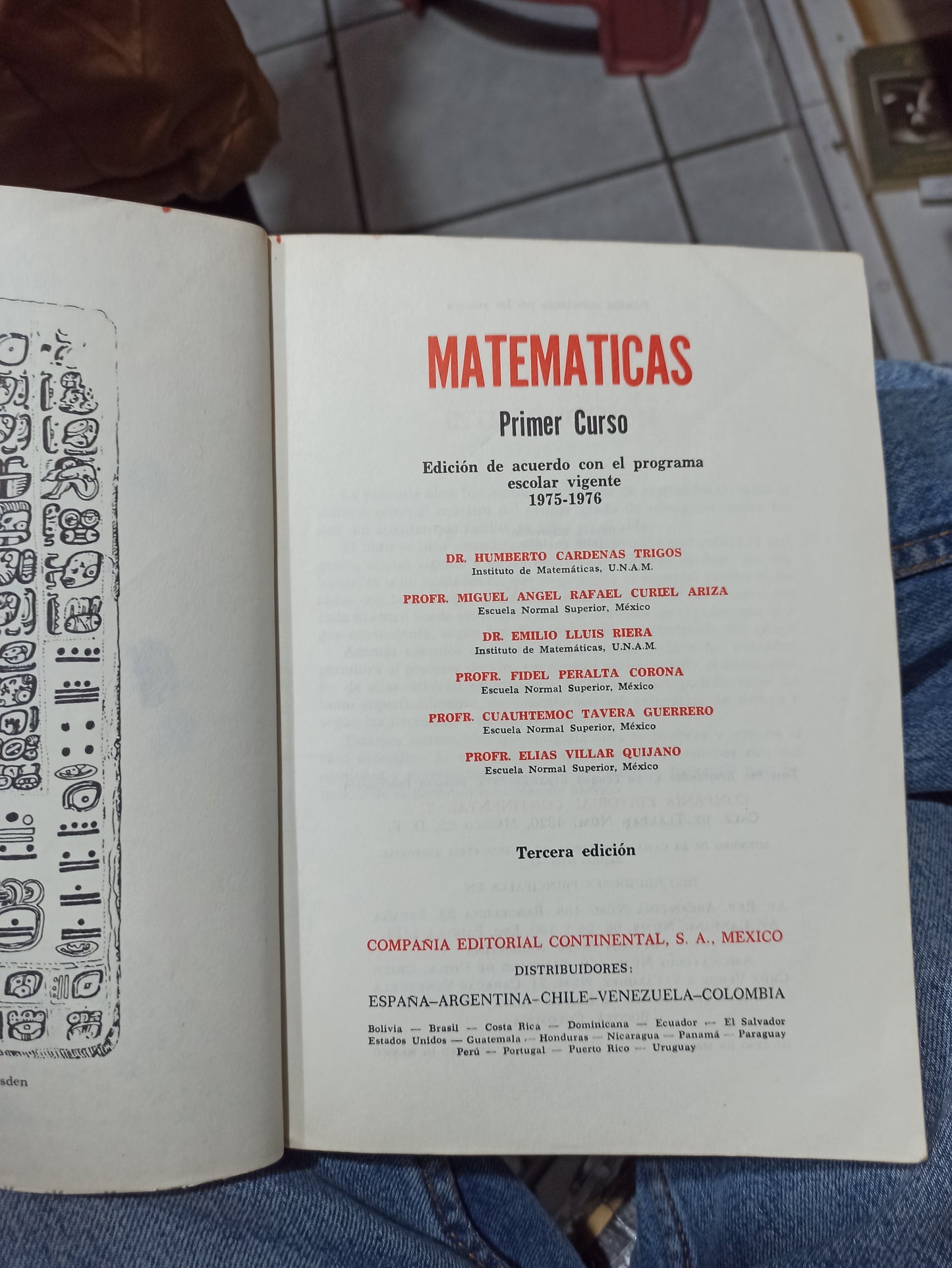 MATEMATICAS PRIMER CURSO POR HUMBERTO CARDENAS TRIGOS USADO MATEMÁTICAS JUÁREZ