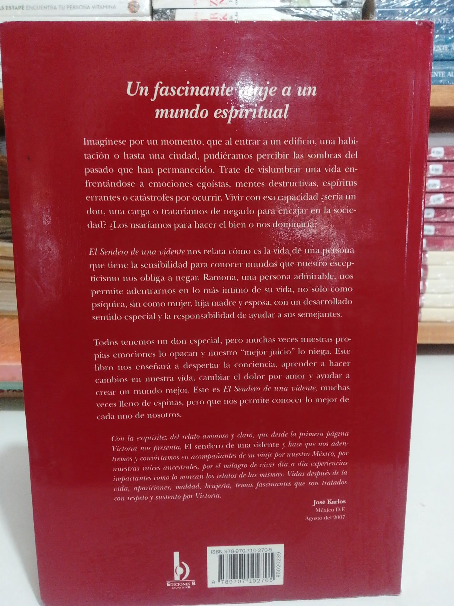 EL SENDERO DE UNA VIDENTE POR VÍCTORIA AVALON USADO NOVELA JUAREZ