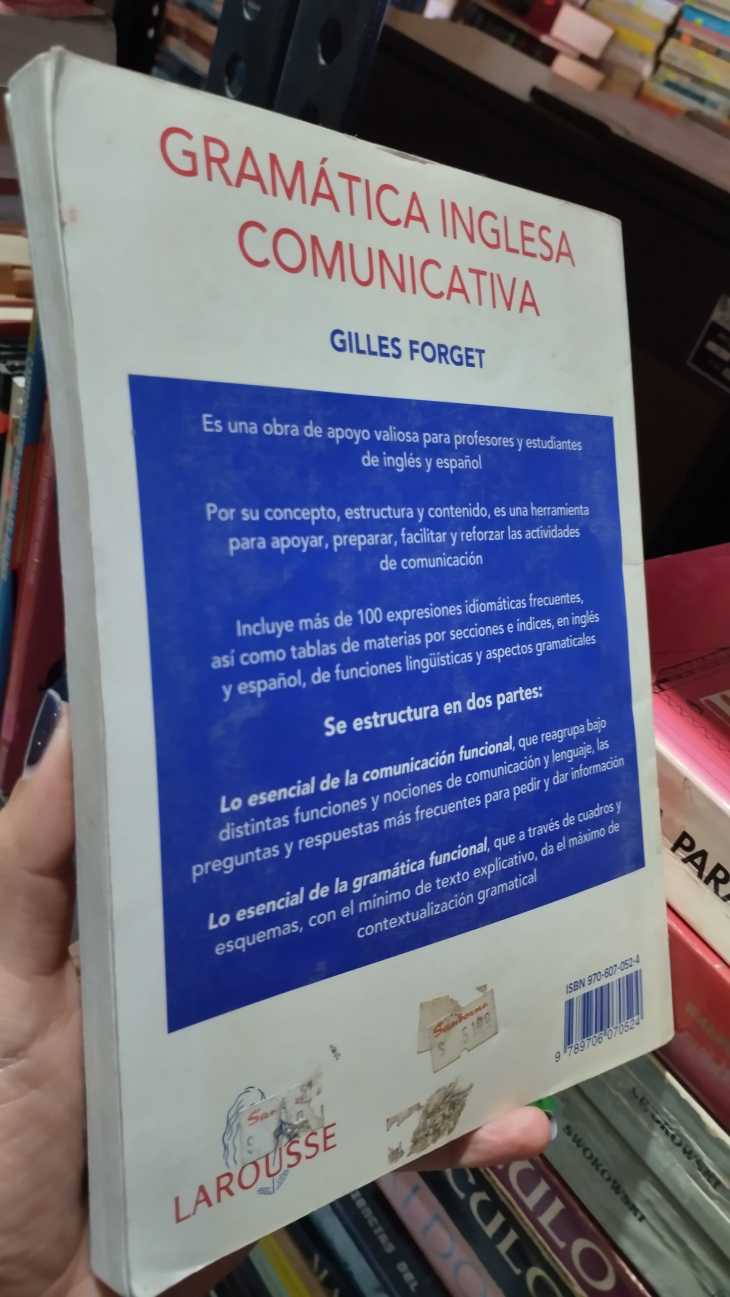 LAROUSSE GRAMATICA INGLESA COMUNICATIVA LIBRO USADO EDUCACIÓN ALDAMA