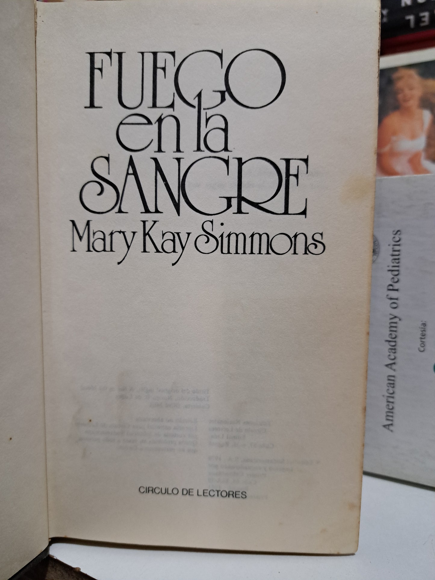 FUEGO EN LA SANGRE MARY KAY SIMMONS USADO NOVELA JUÁREZ