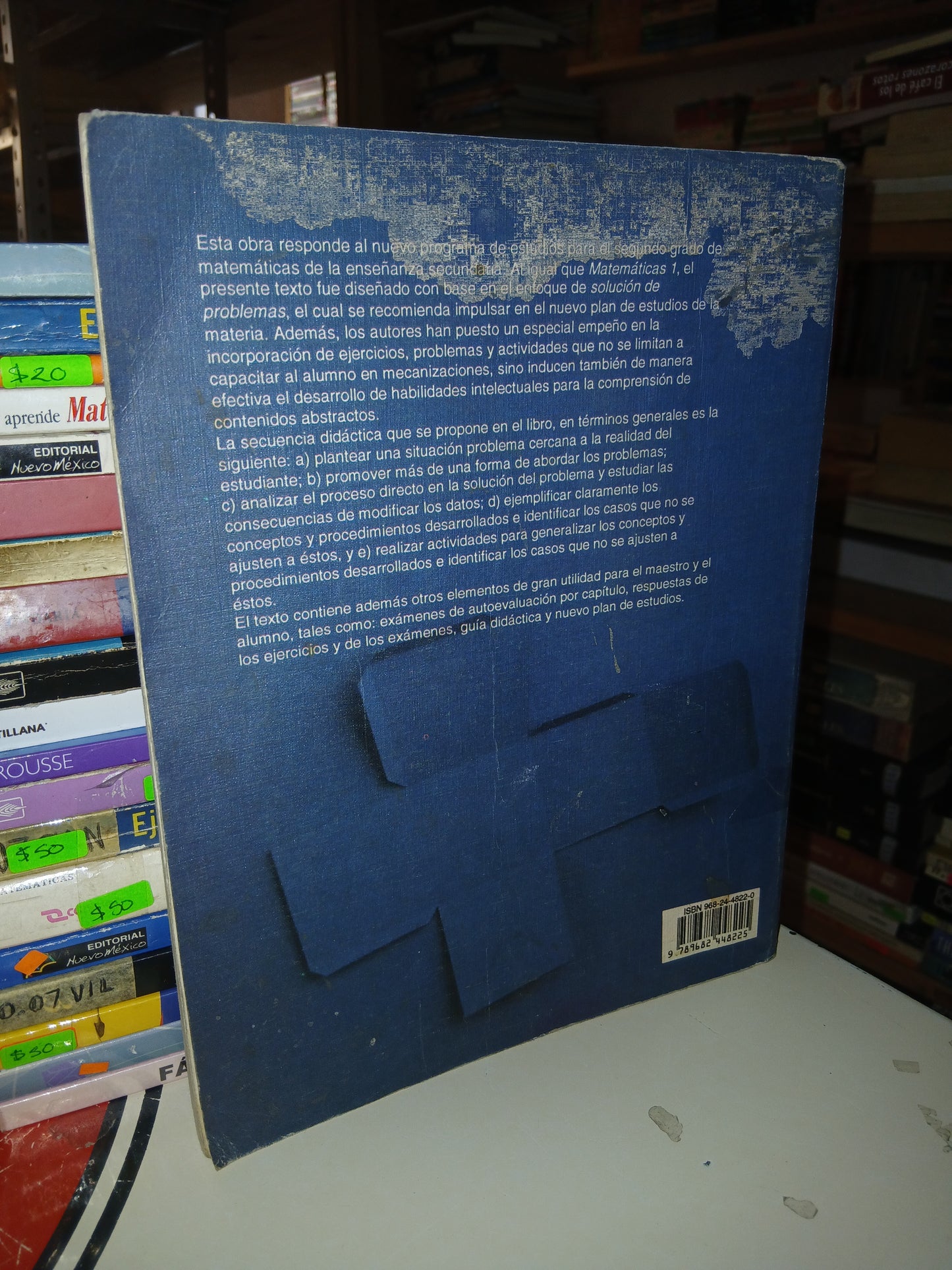 MATEMÁTICAS 2 (TEORÍA BÁSICA CON EJERCICIOS PROGRESIVOS) POR FORTINO ESCAREÑO Y EDUARDO MANCERA USADO MATEMÁTICAS LITERARIO 207