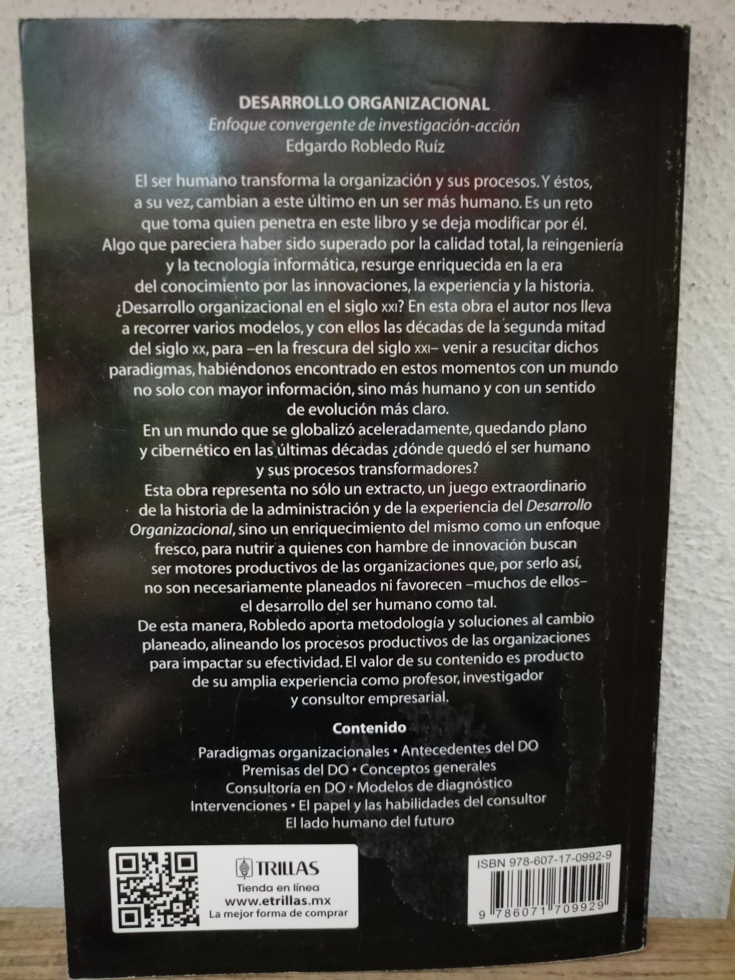 DESARROLLO ORGANIZACIONAL POR EDGARDO ROBLEDO RUIZ USADO ADMINISTRACIÓN LITERARIO 305