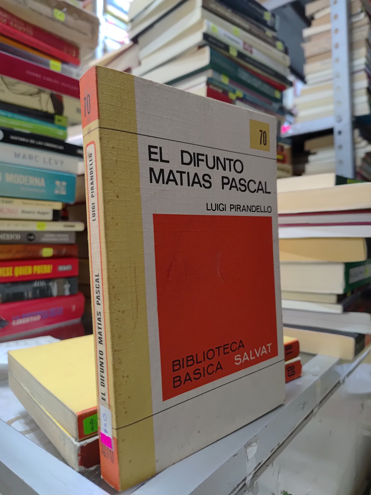 EL DIFUNTO MATIAS PASCAL POR LUIGI PIRANDELLO USADO NOVELAS JUAREZ 507