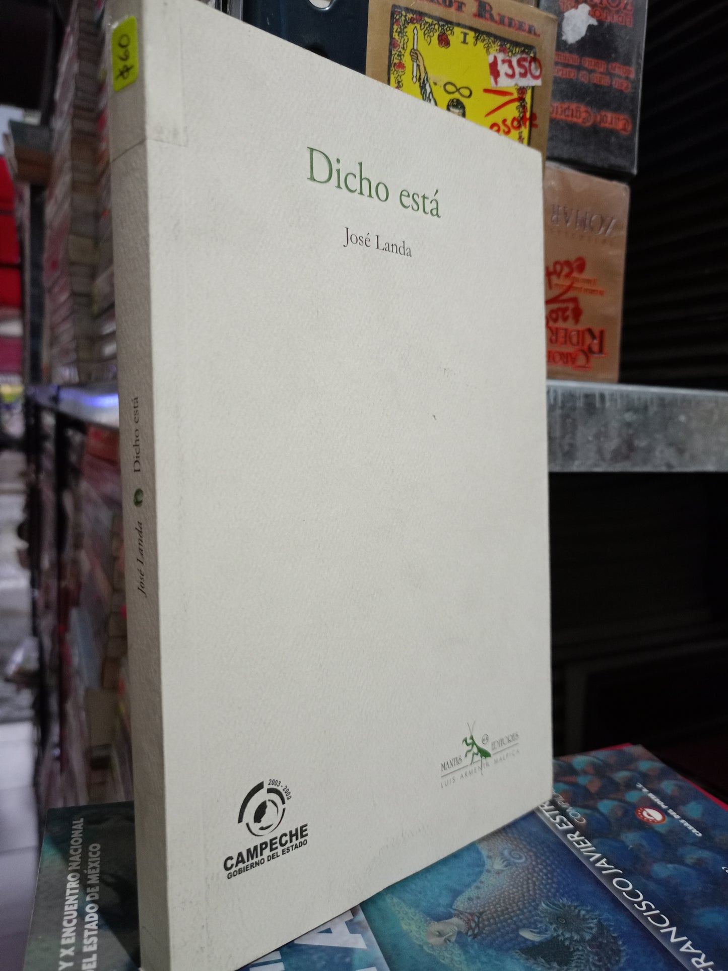 DICHO ESTÁ JOSÉ LANDA USADO POESÍA LITERARIO #305