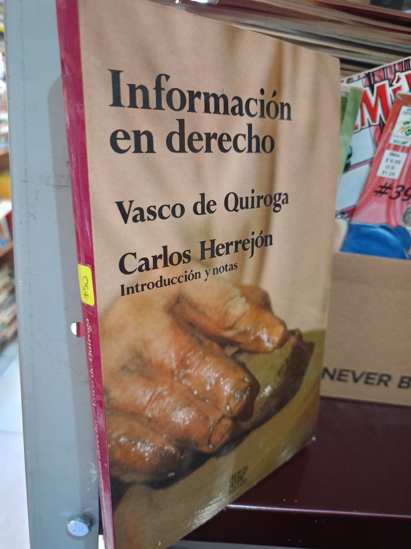 INFORMACION DE DERECHO POR VASCO DE QUIROGA CARLOS HERREJON USADO DERECHO LITERARIO 305