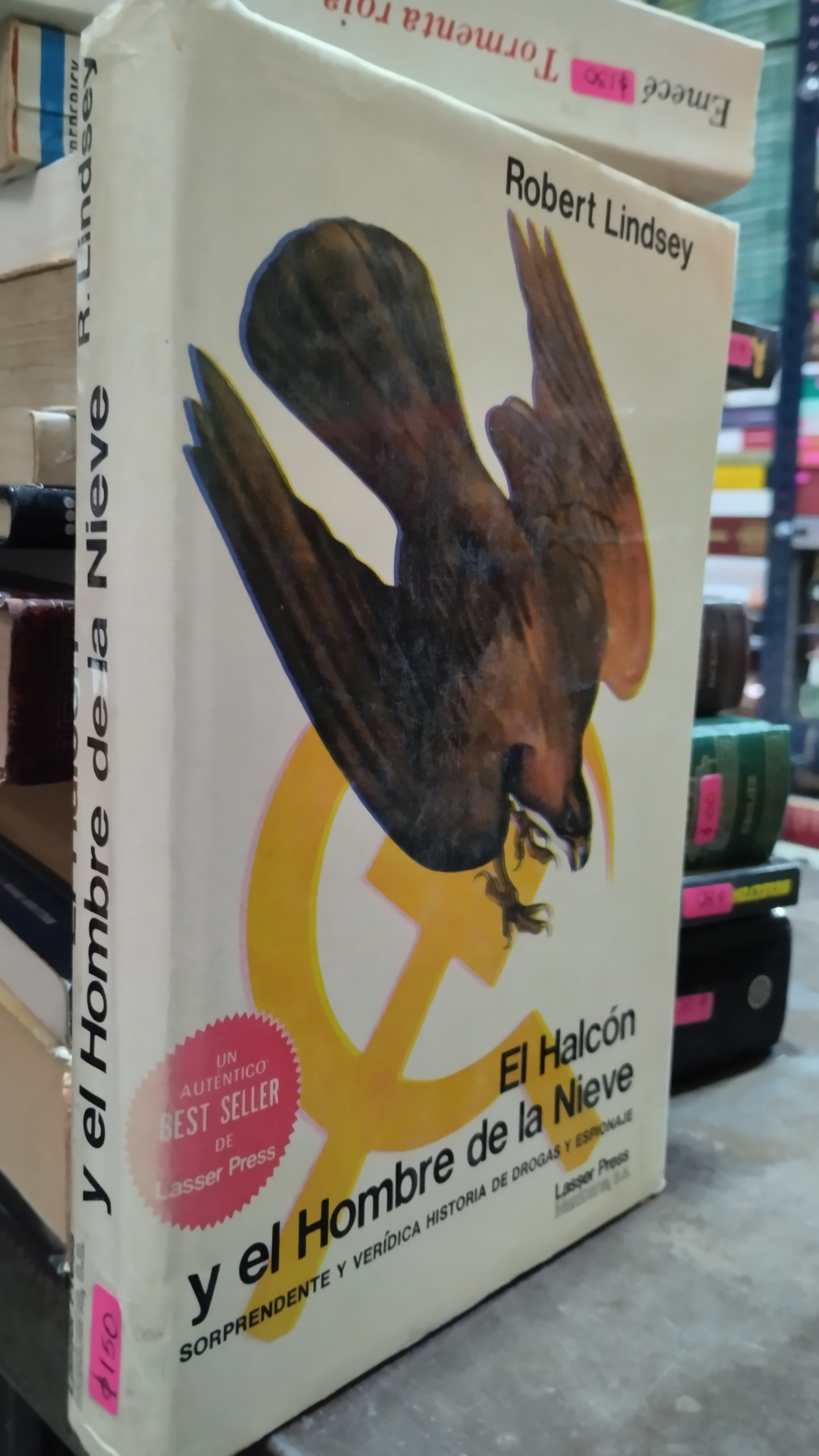 EL HALCON Y EL HOMBRE DE LA NIEVE POR ROBERT LINDSEY LIBRO USADO NOVELAS ALDAMA