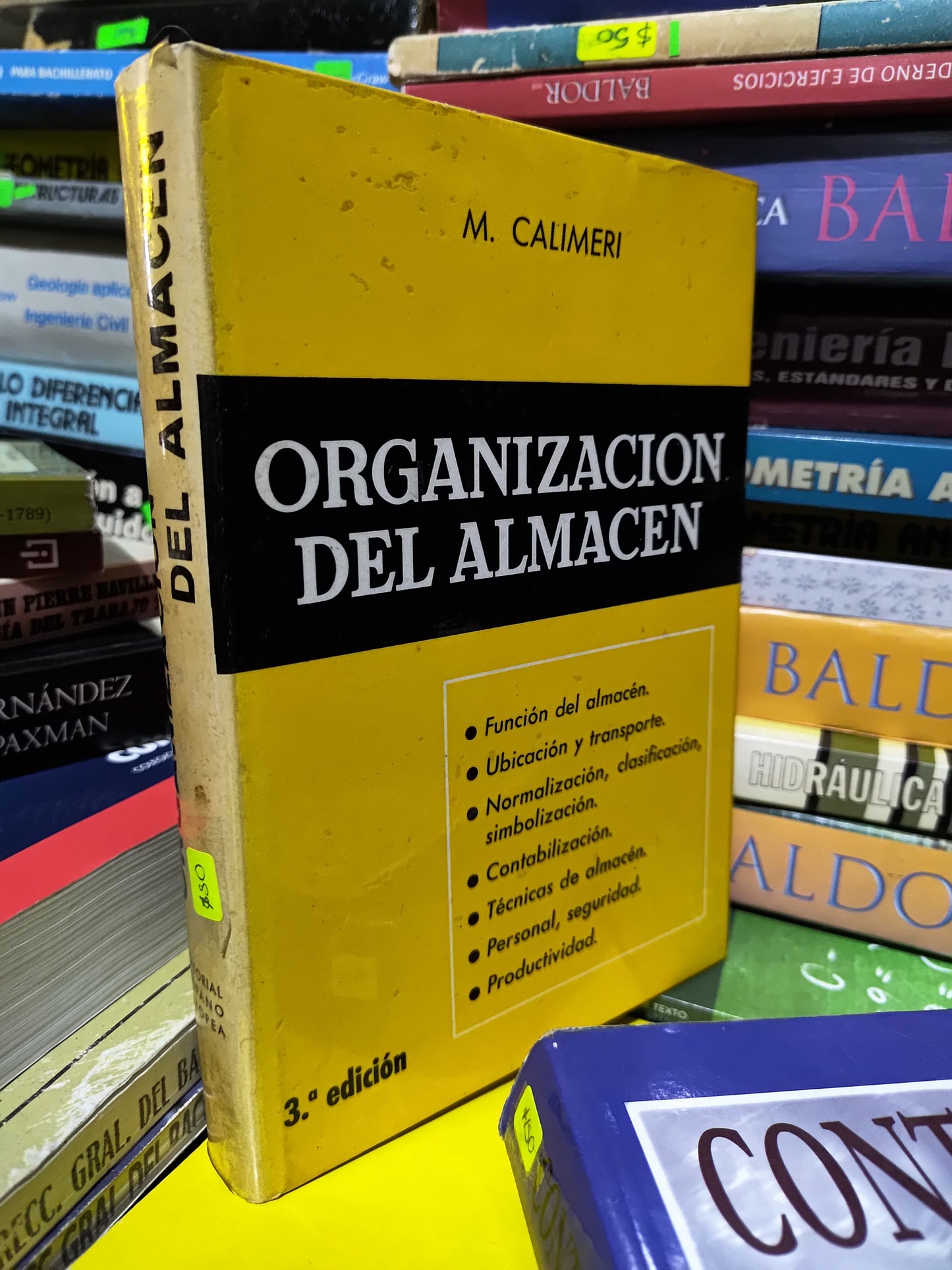 ORGANIZACION DEL ALMACEN POR M. CALIMERI USADO ADMINISTRACION JUAREZ 507