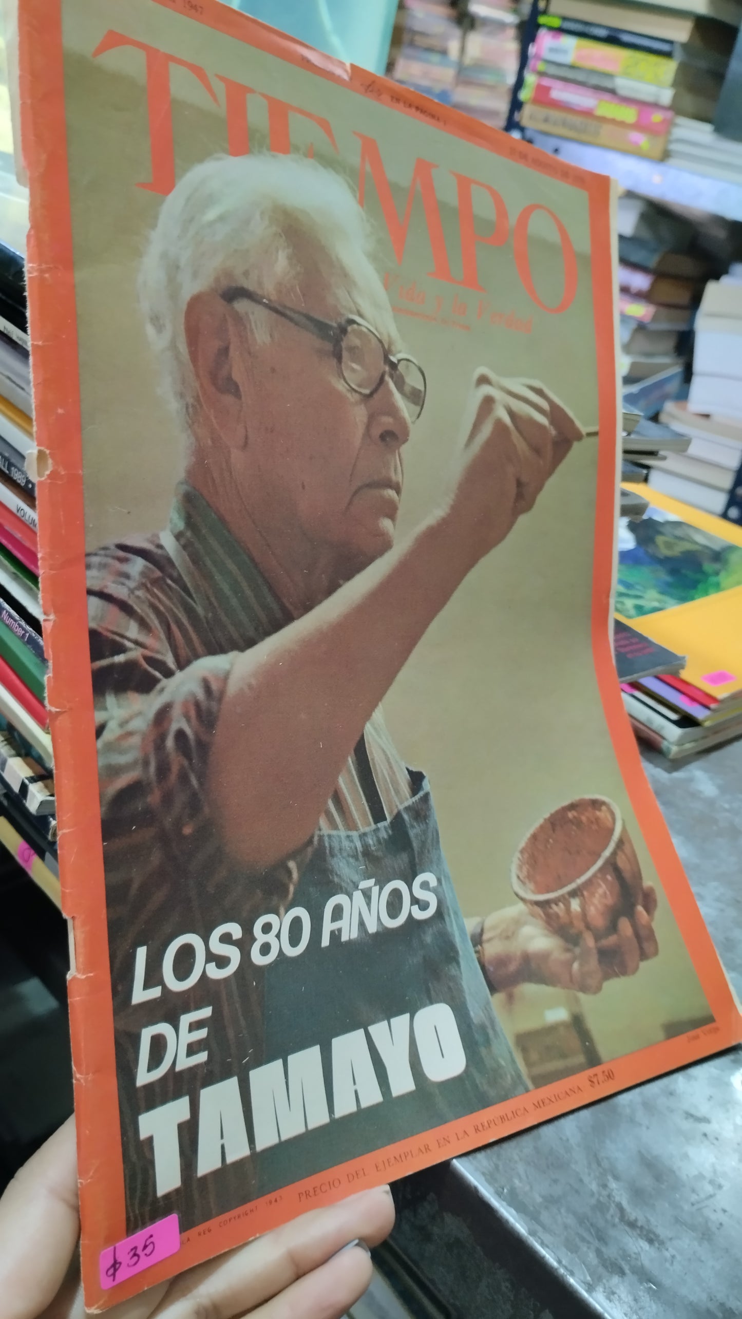LOS 80 AÑOS DE TAMAYO LIBRO USADO ARTE ALDAMA