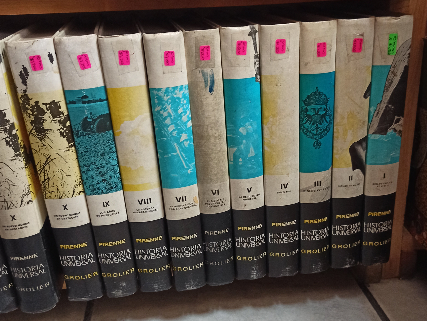 HISTORIA UNIVERSAL LAS GRANDES CORRIENTES DE LA HISTORIA POR JACQUES PIRENNE USADO HISTORIA JUÁREZ 10 TOMOS POR $1200