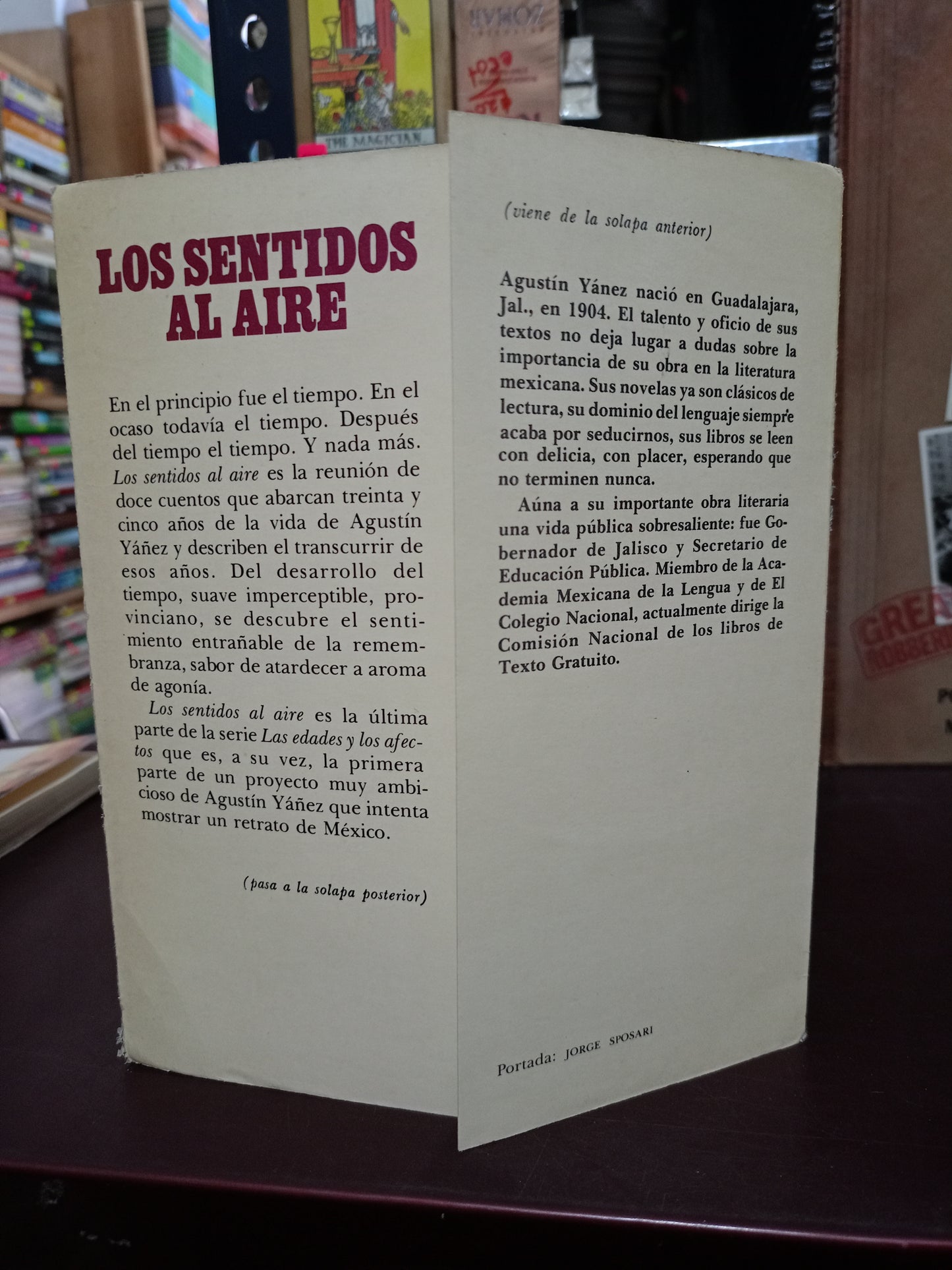 LOS SENTIDOS AL AIRE POR AGUSTÍN YÁÑEZ USADO NOVELA LITERARIO 305