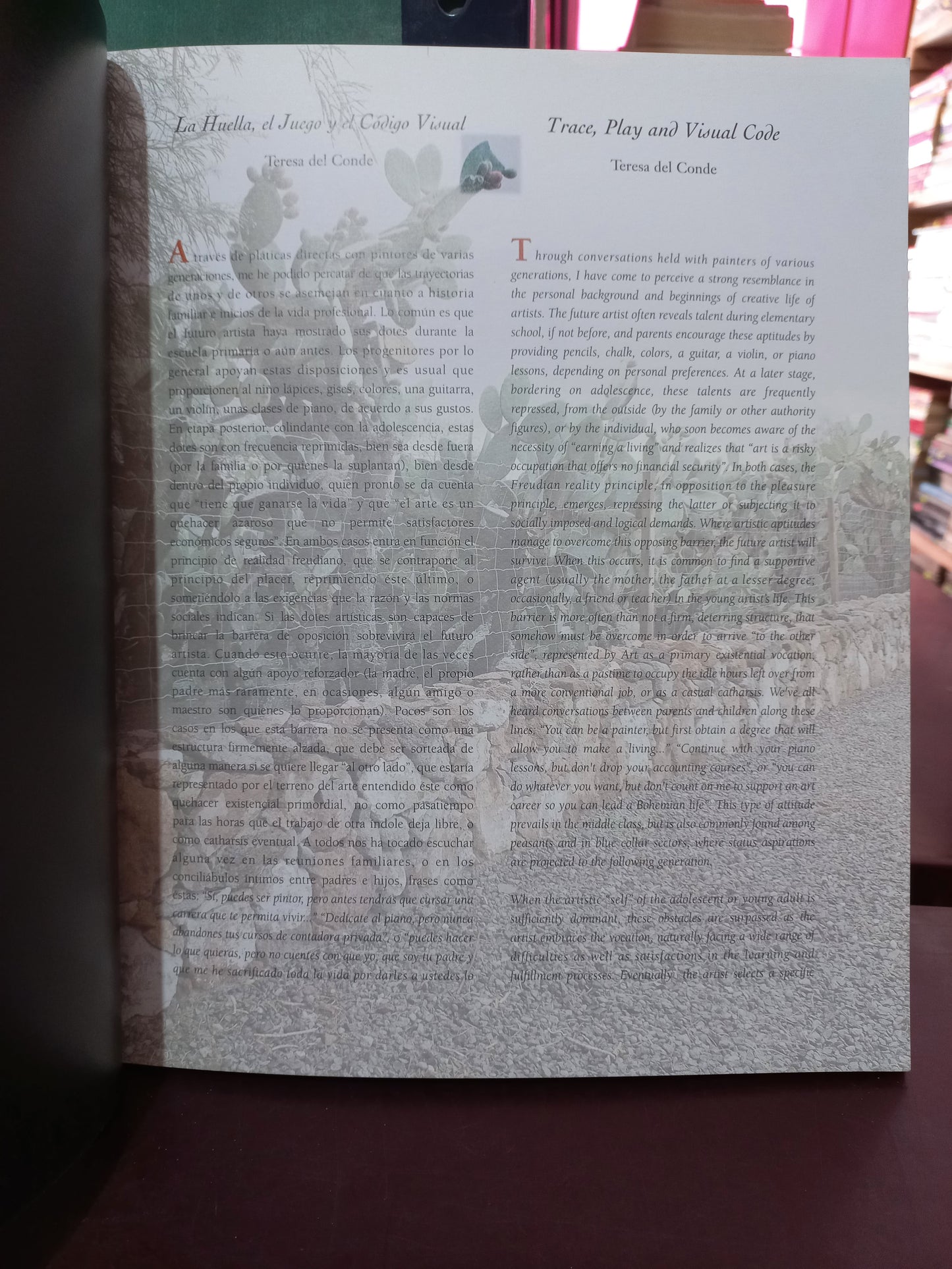 ISMAEL GUARDADO LA HUELLA, EL JUEGO Y EL CODIGO VISUAL POR TERESA DEL CONDE USADO ARTE LITERARIO 305