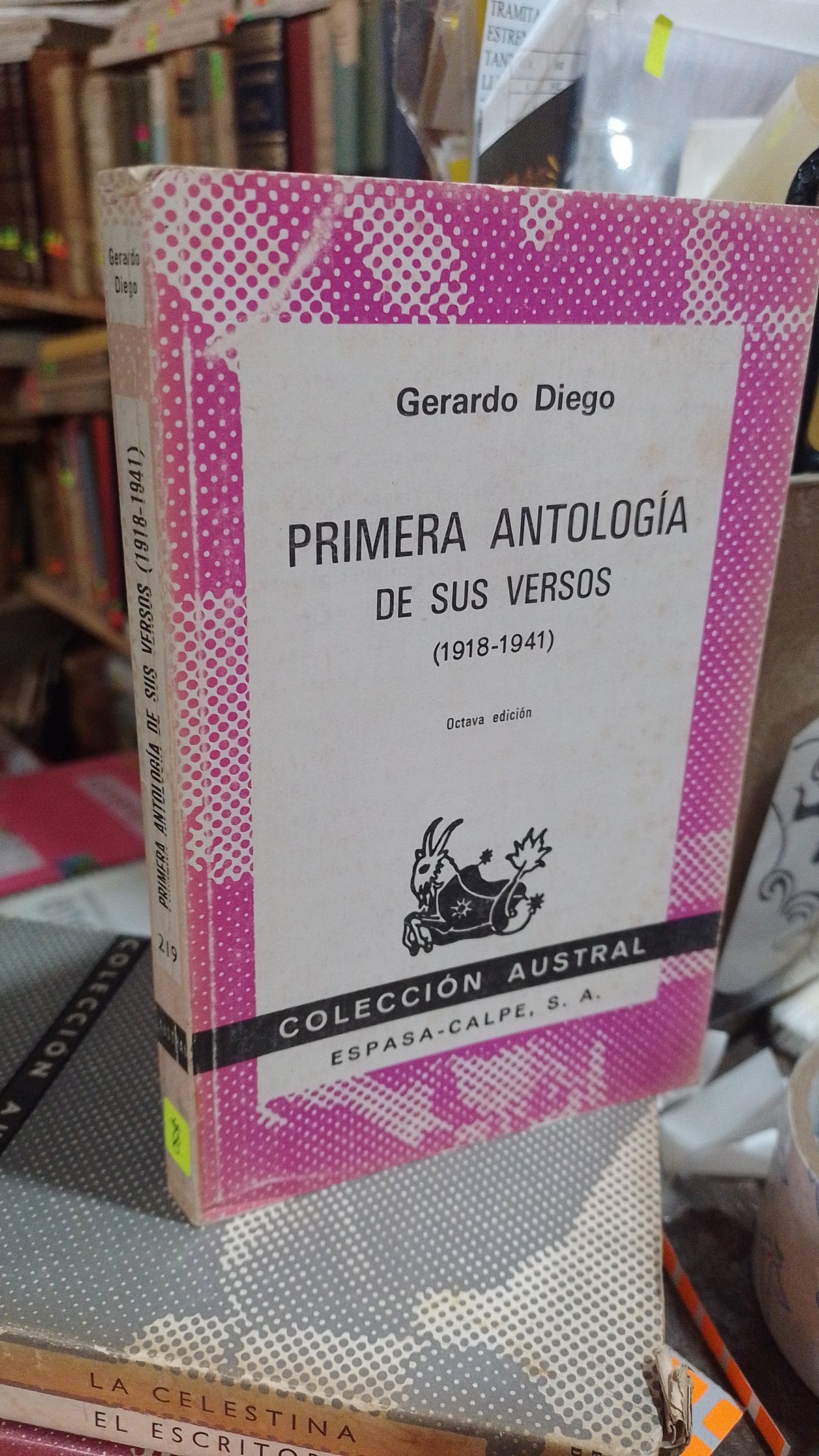 PRIMER ANTOLOGIA DE SUS VERSOS 1918 1941 POR GERARDO DIEGO USADO POESIA ALDAMA