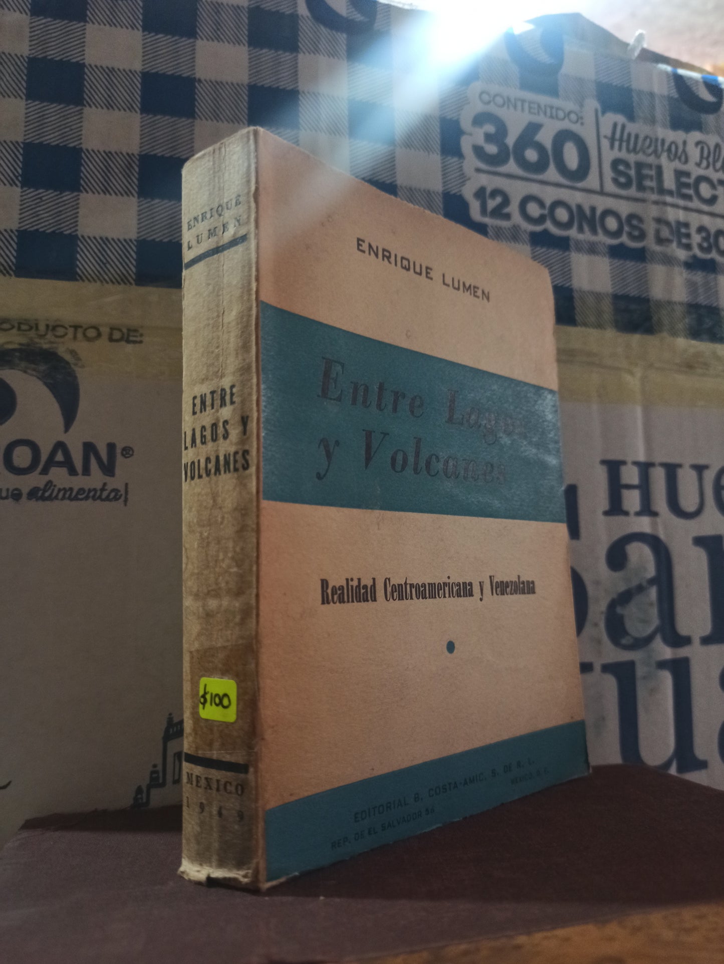 ENTRE LAGOS Y VOLCANES POR ENRIQUE LUMEN USADO ANTIGUOS ALDAMA