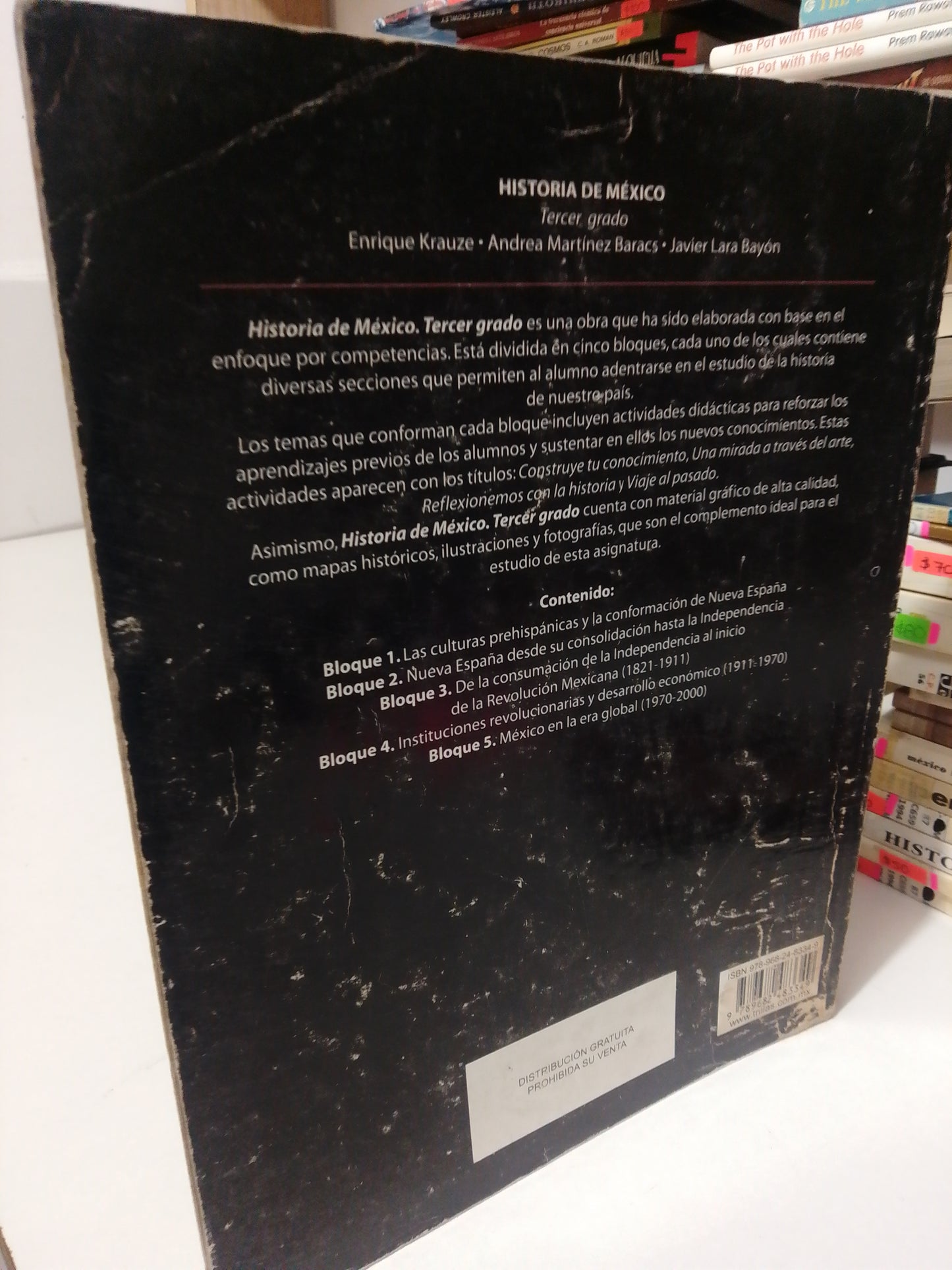 HISTORIA DE MEXICO TERCER GRADO POR ENRIQUE KRAUSE USADO HISTORIA JUÁREZ