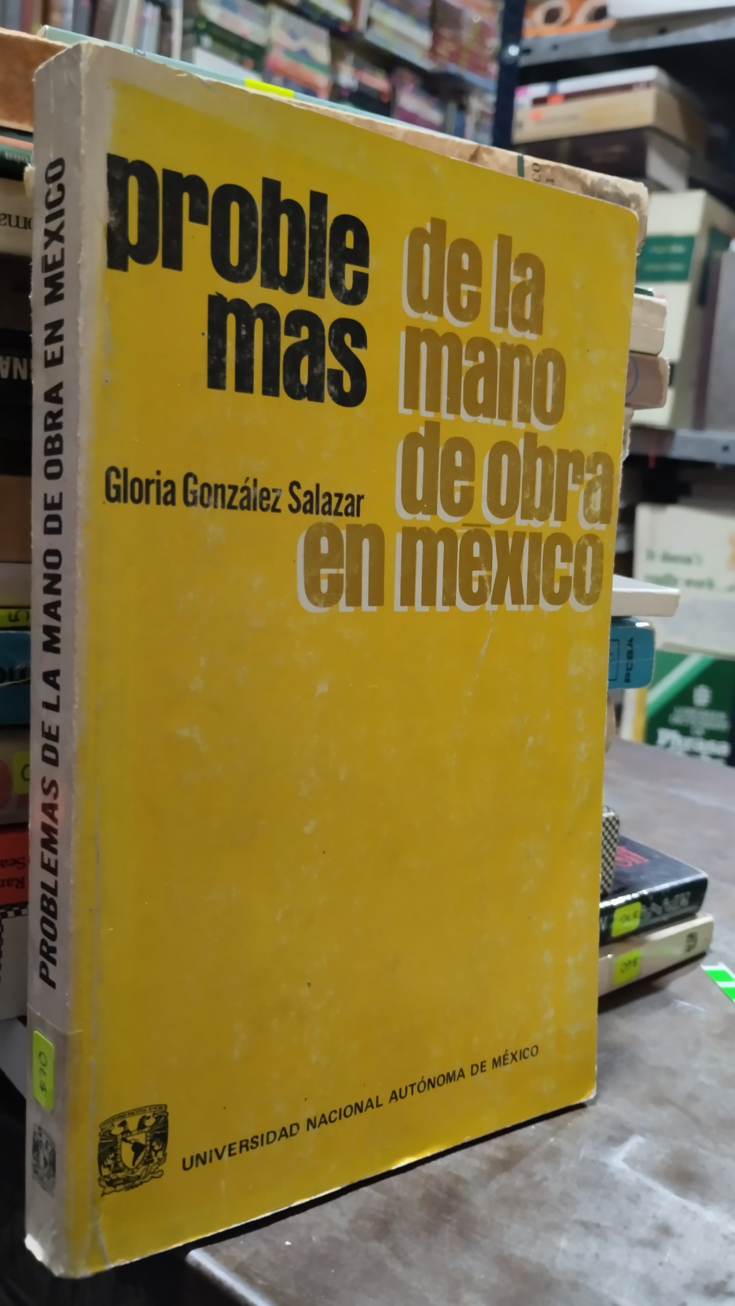 PROBLEMAS DE LA MANO DE OBRA EN MEXICO POR GLORIA GONZALEZ SALAZAR LIBRO USADO HISTORIA ALDAMA