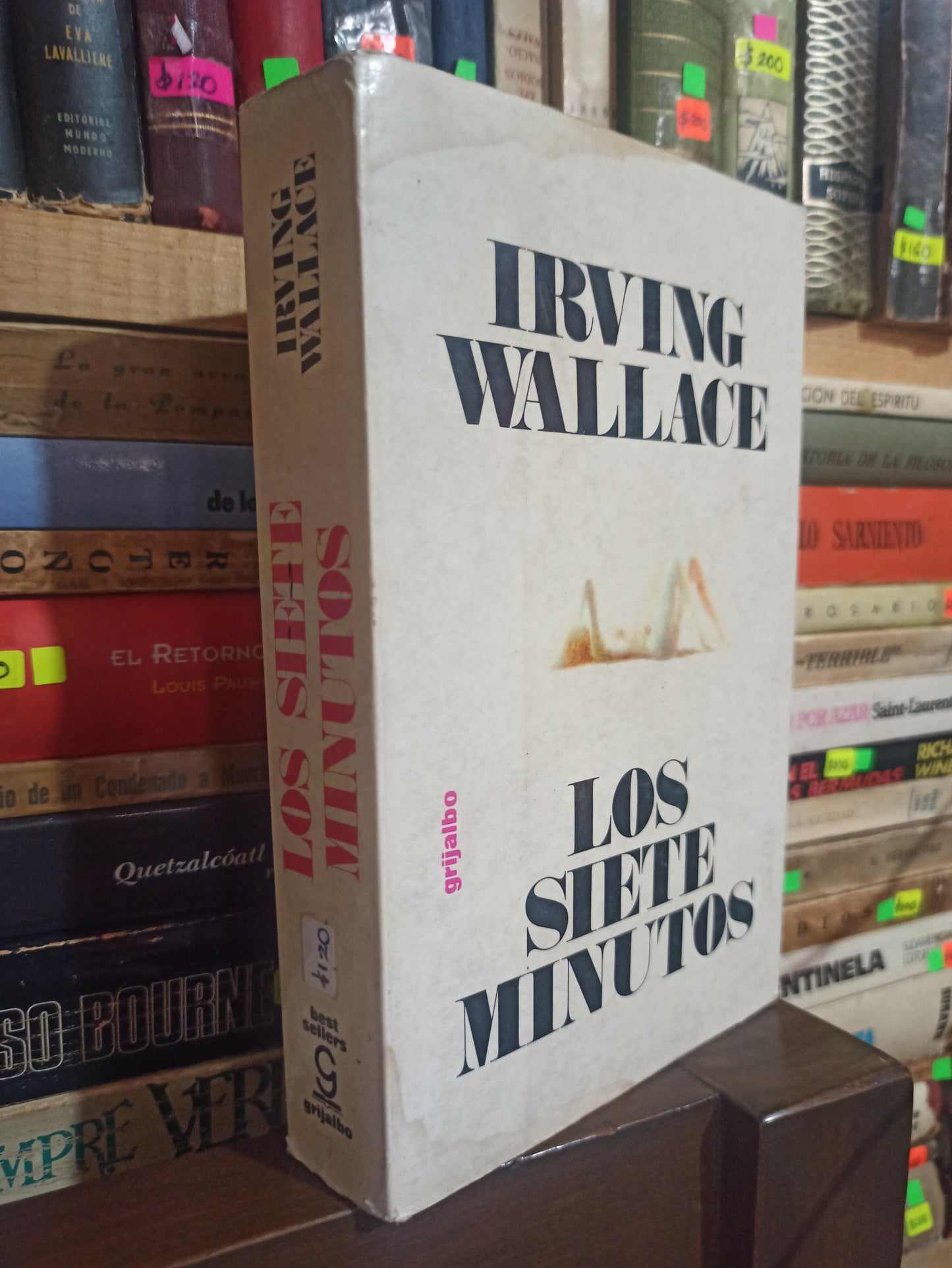 LOS SIETE MINUTOS POR IRVING WALLACE USADO NOVELAS ALDAMA