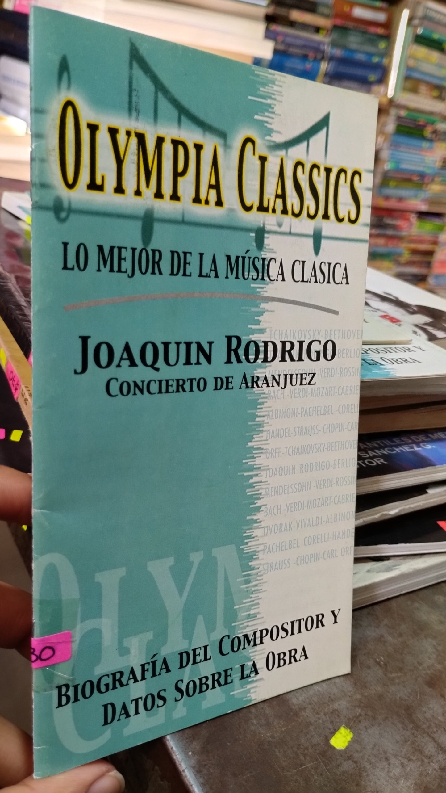 JOAQUIN RODRIGO CONCIERTO DE ARANJUAREZ LIBRO USADO MUSICA ALDAMA