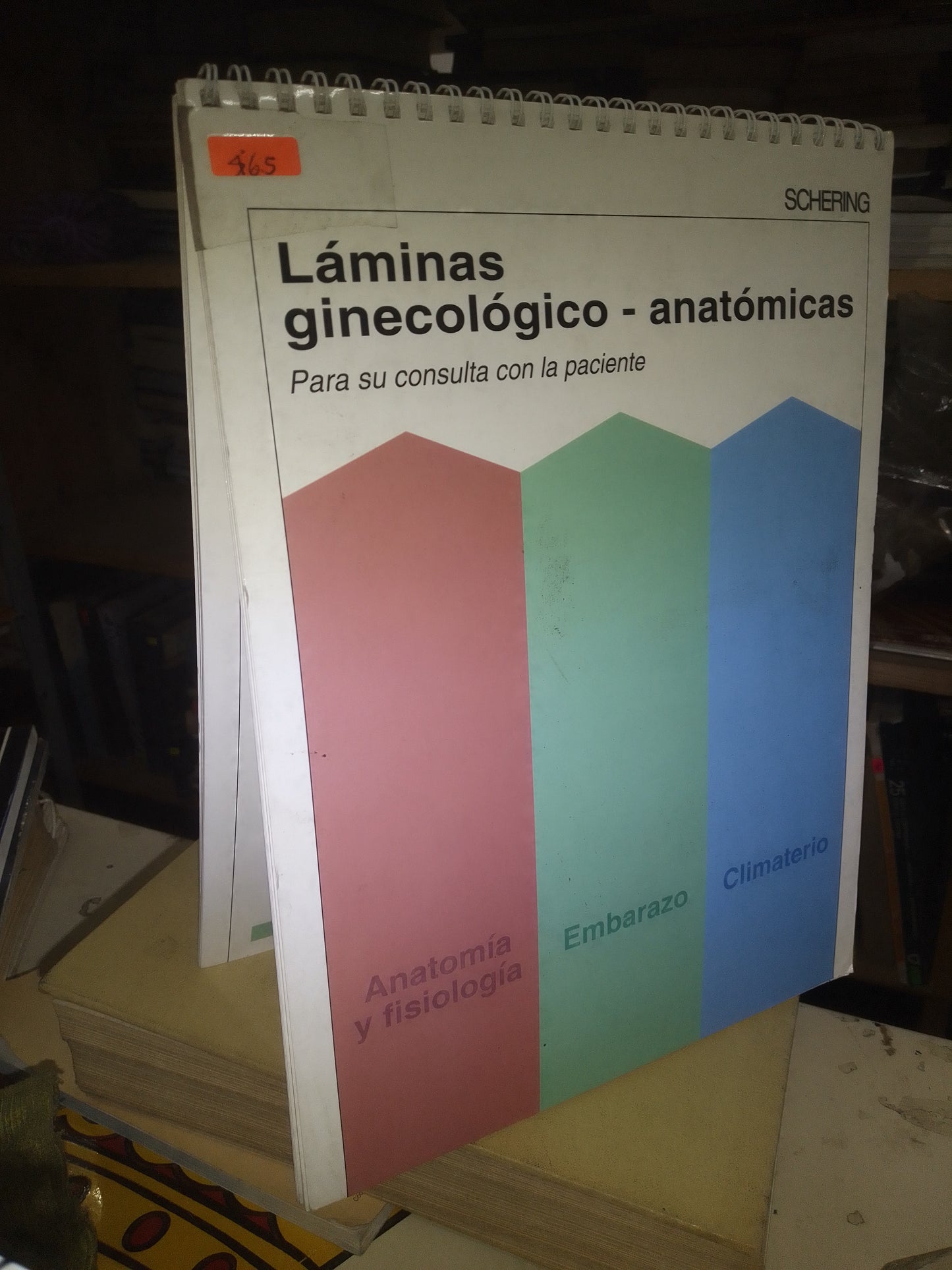 LÁMINAS GINECOLÓGICO- ANATÓMICAS PARA SU CONSULTA CON LA PACIENTE POR SCHERING USADO MEDICINA LITERARIO 207