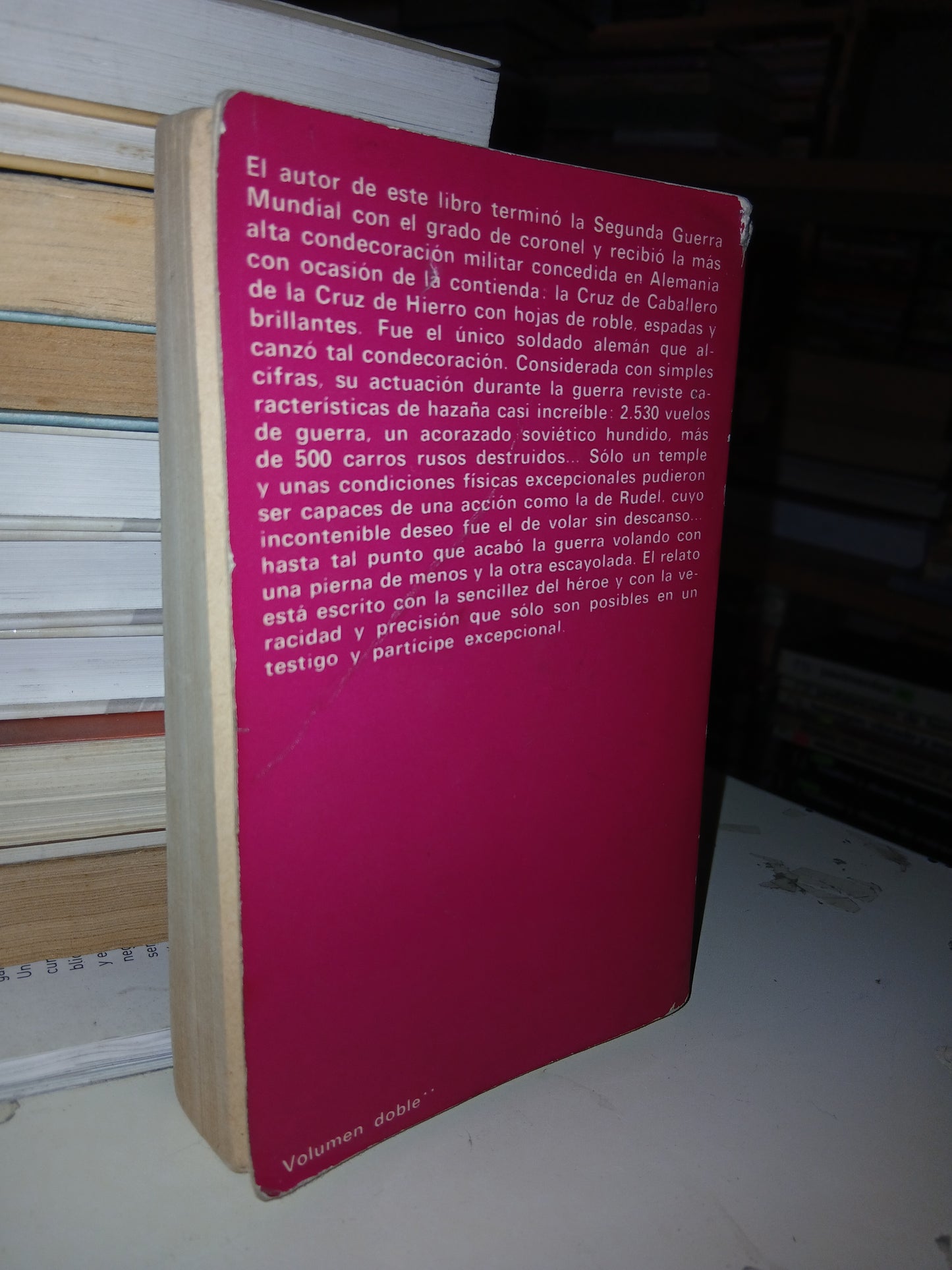 PILOTO DE STUKAS POR HANS U. RUDEL USADO NOVELA LITERARIO 207