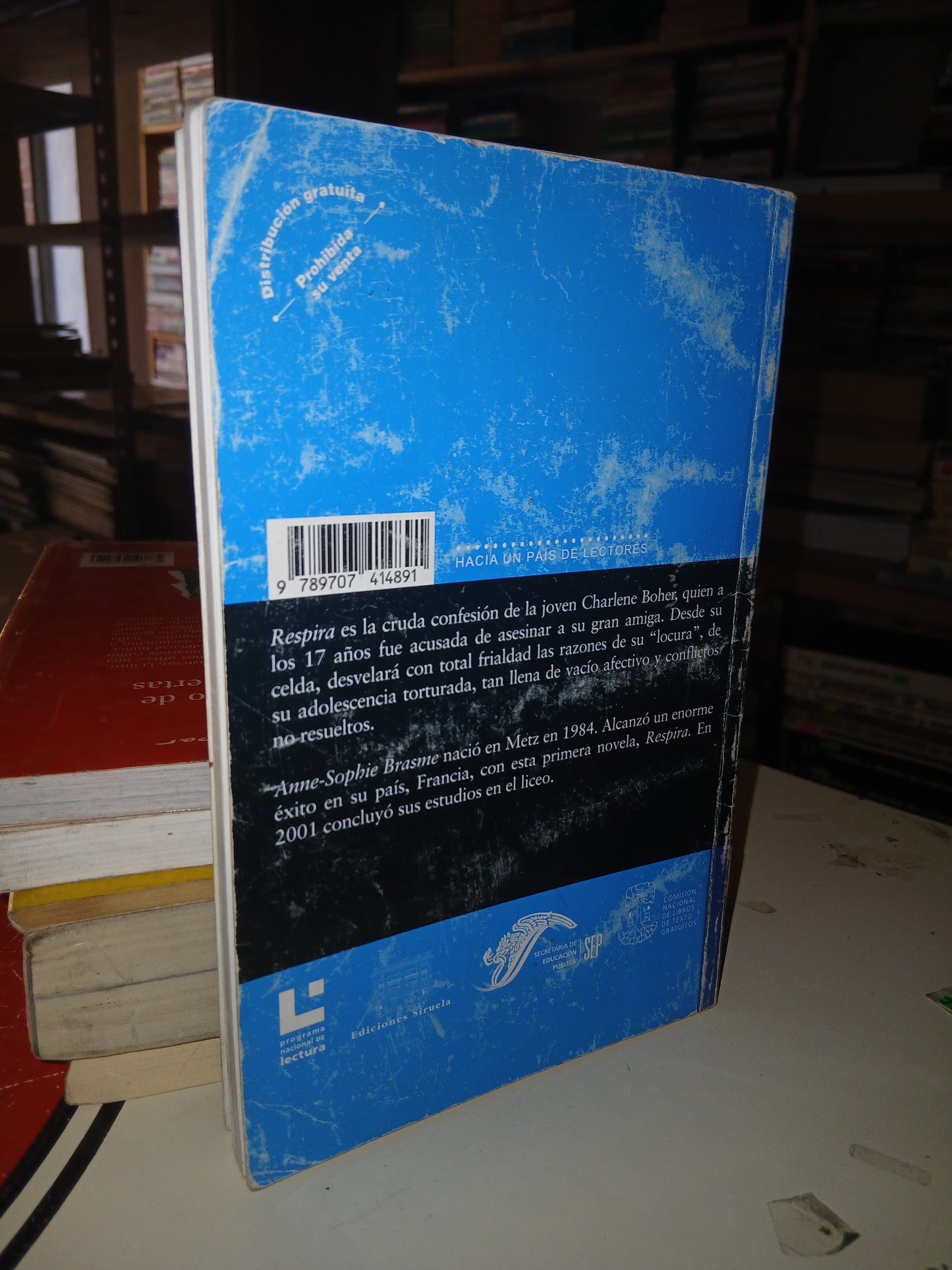 RESPIRA POR ANNE-SOPHIE BRASME USADO NOVELA LITERARIO 207