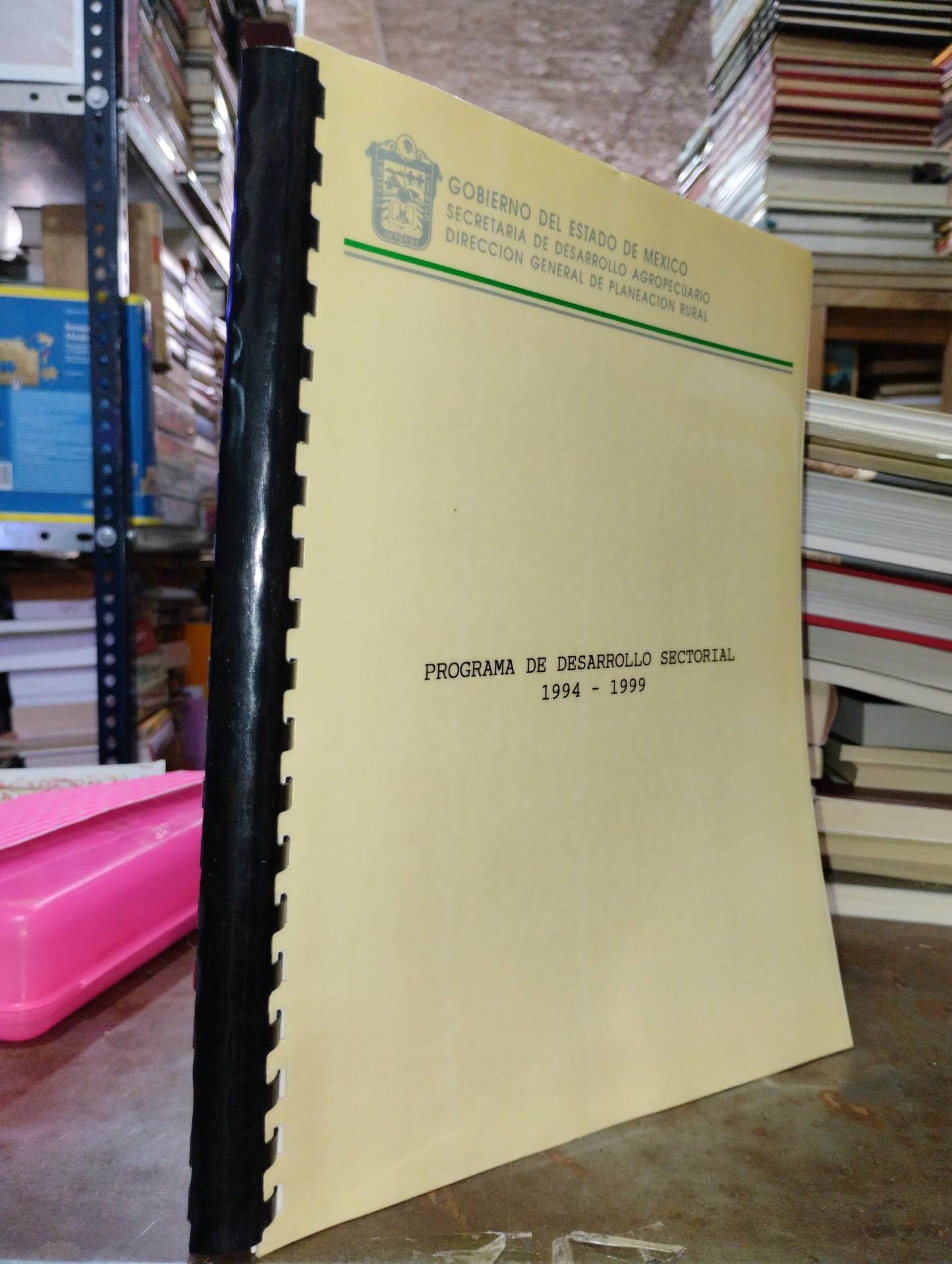 PROGRAMA DE DESARROLLO SECTORIAL 1994-1999 USADO HISTORIA ALDAMA