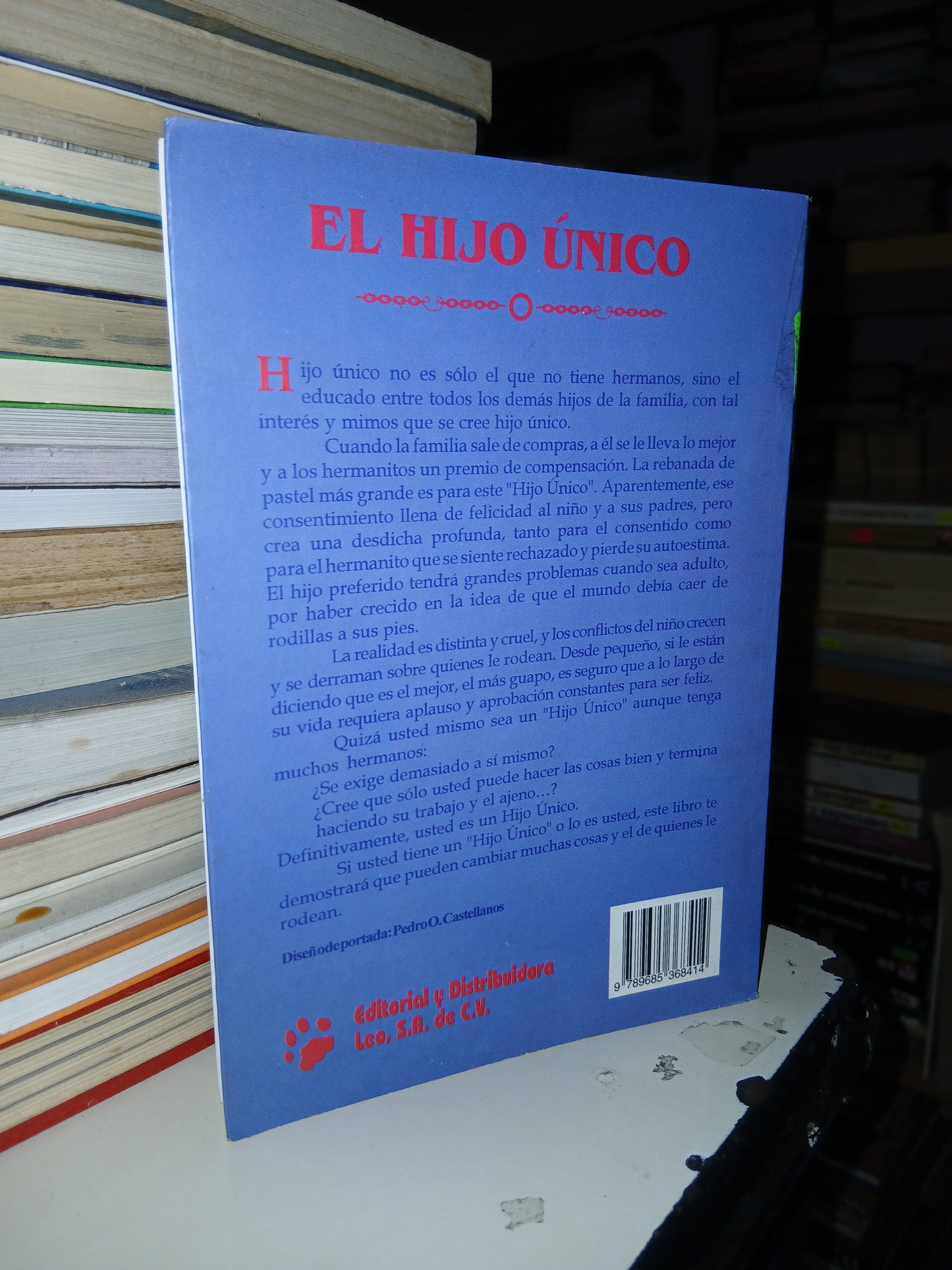 EL HIJO ÚNICO POR SANDY TIRSON USADO SUPERACIÓN PERSONAL LITERARIO 207