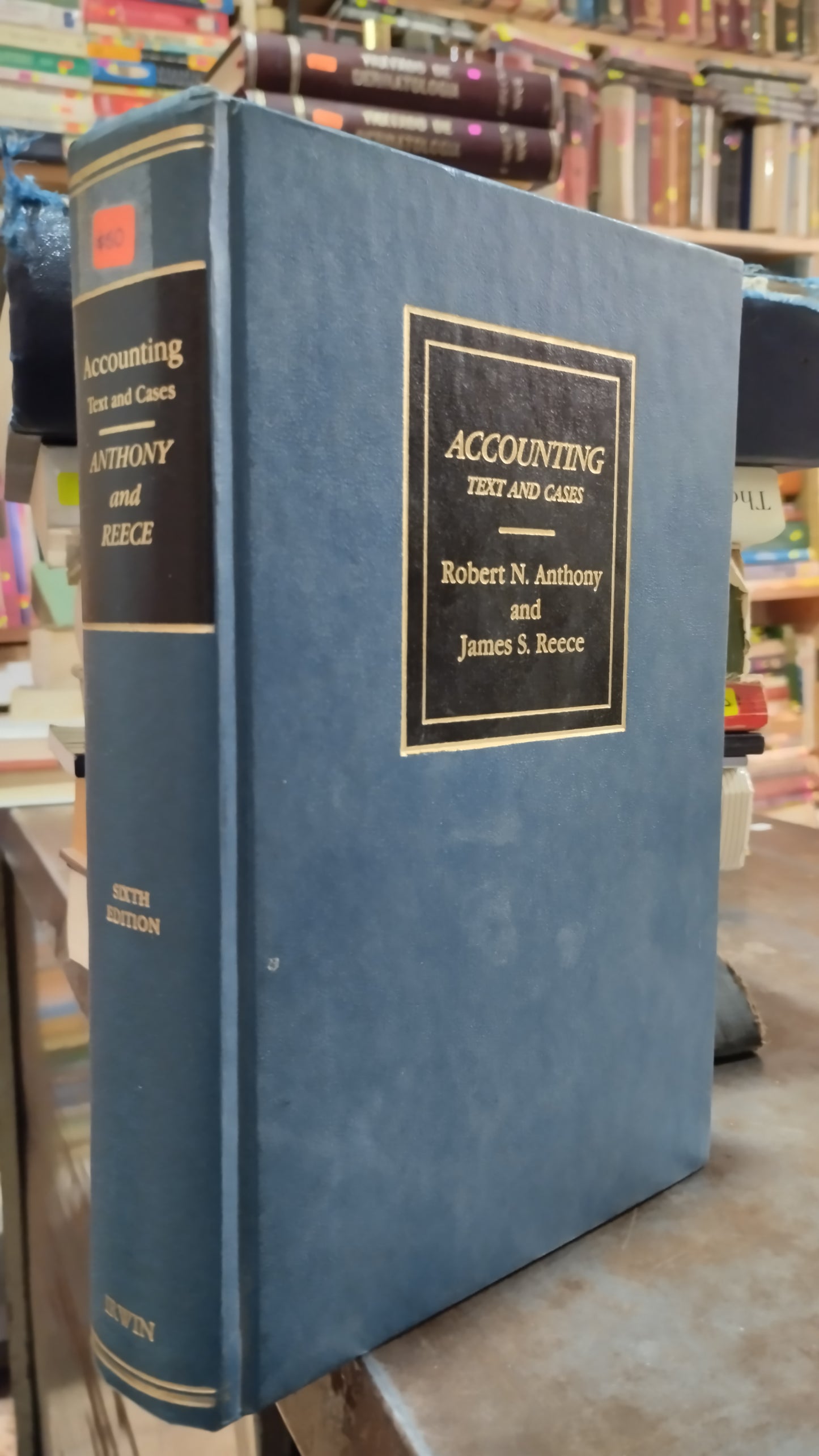 ACCOUNTING TEXT AND CASES POR ROBERT N ANTHONY LIBRO USADO IDIOMAS ALDAMA