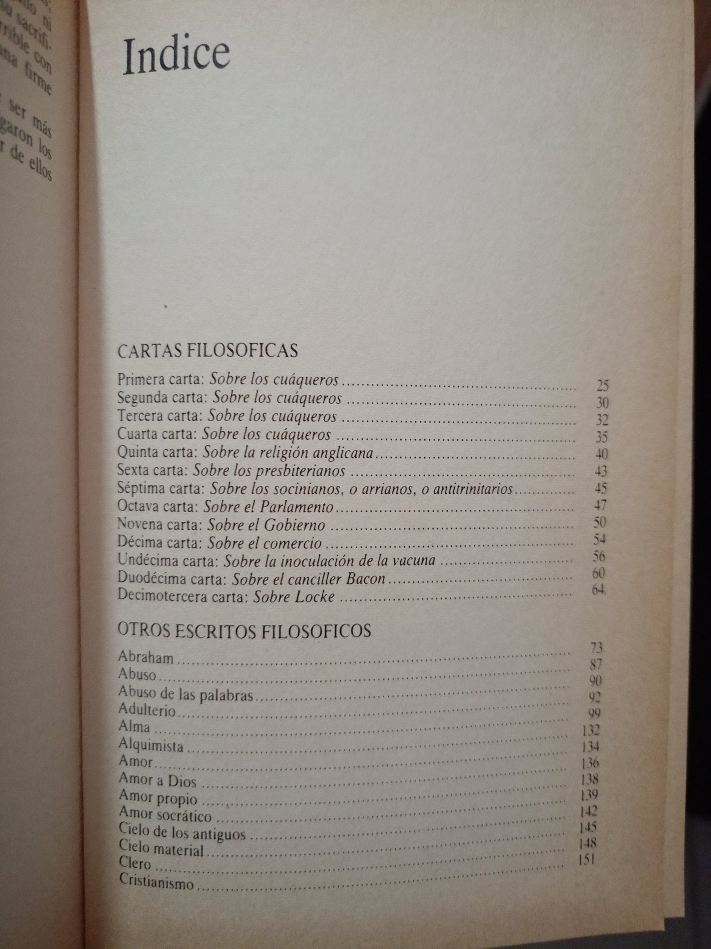 CARTAS FILOSOFICAS Y OTROS ESCRITOS POR VOLTAIRE USADO NOVELA LITERARIO 305