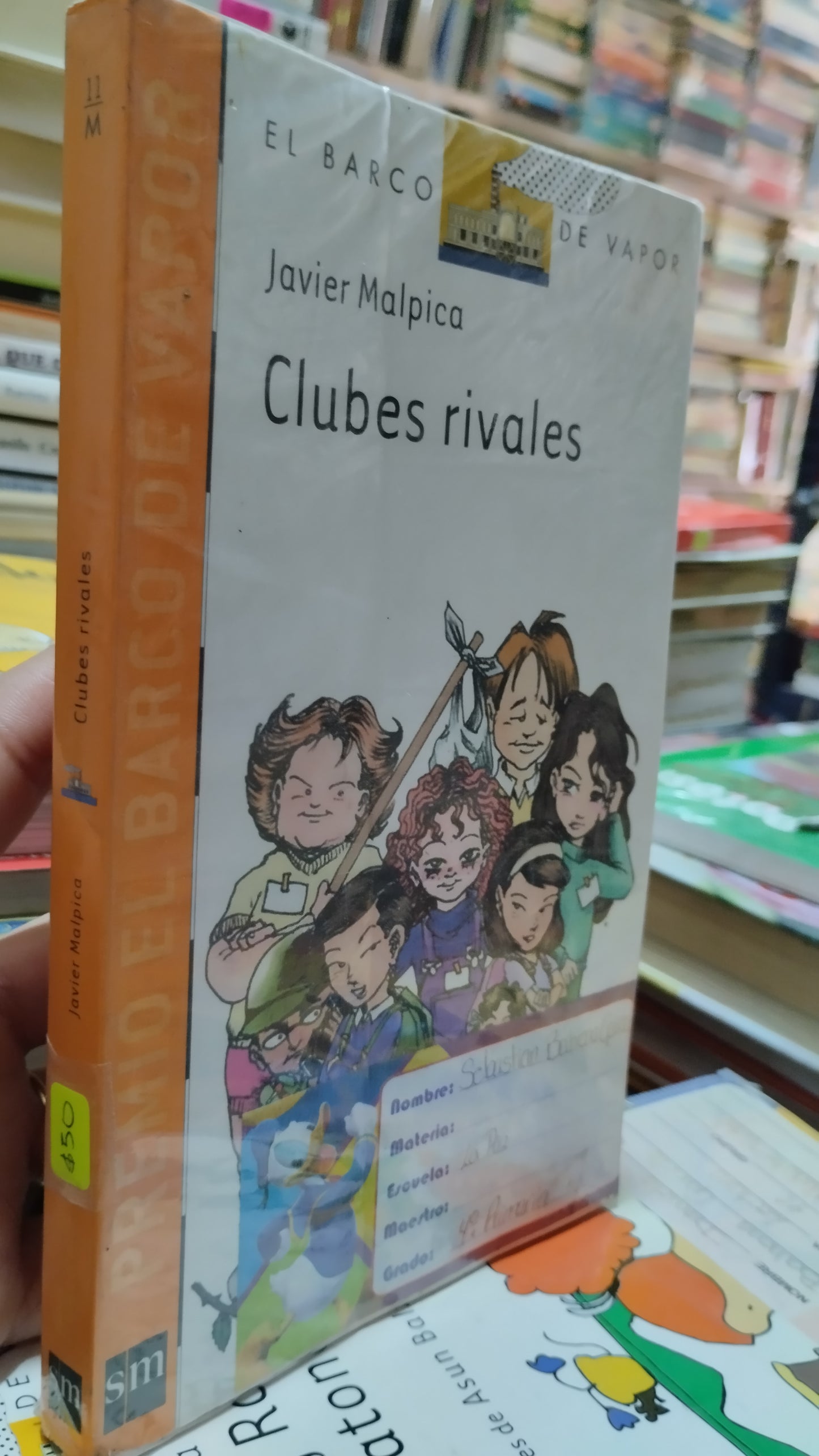 CLUBES RIVALES POR JAVIER MALPICA LIBRO USADO INFANTIL ALDAMA