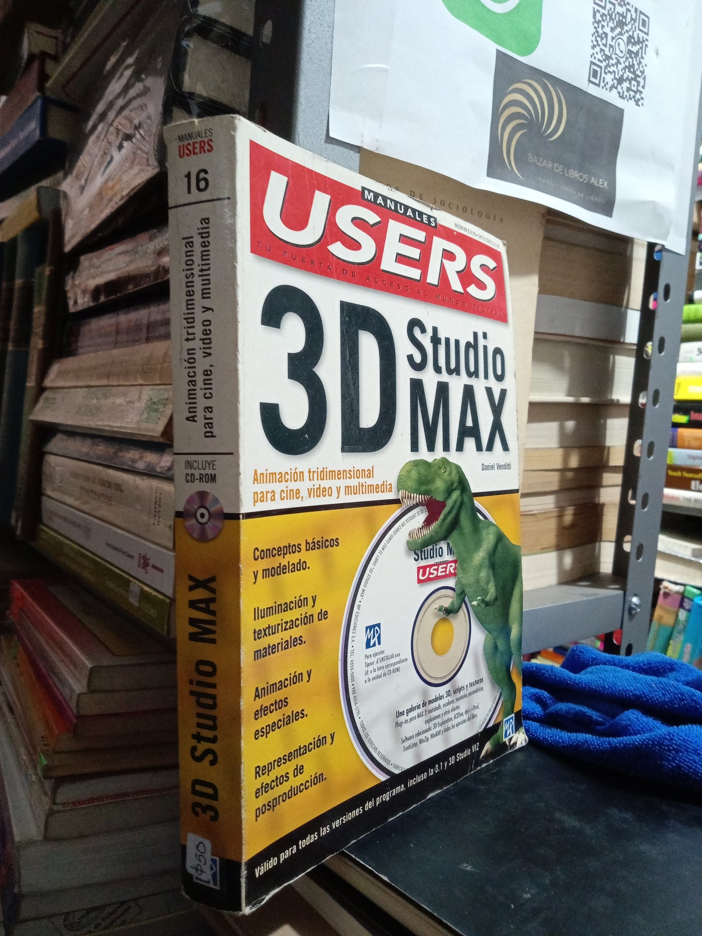 3D STUDIO MAX POR DANIEL VENDETTI USADO COMPUTACION JUAREZ