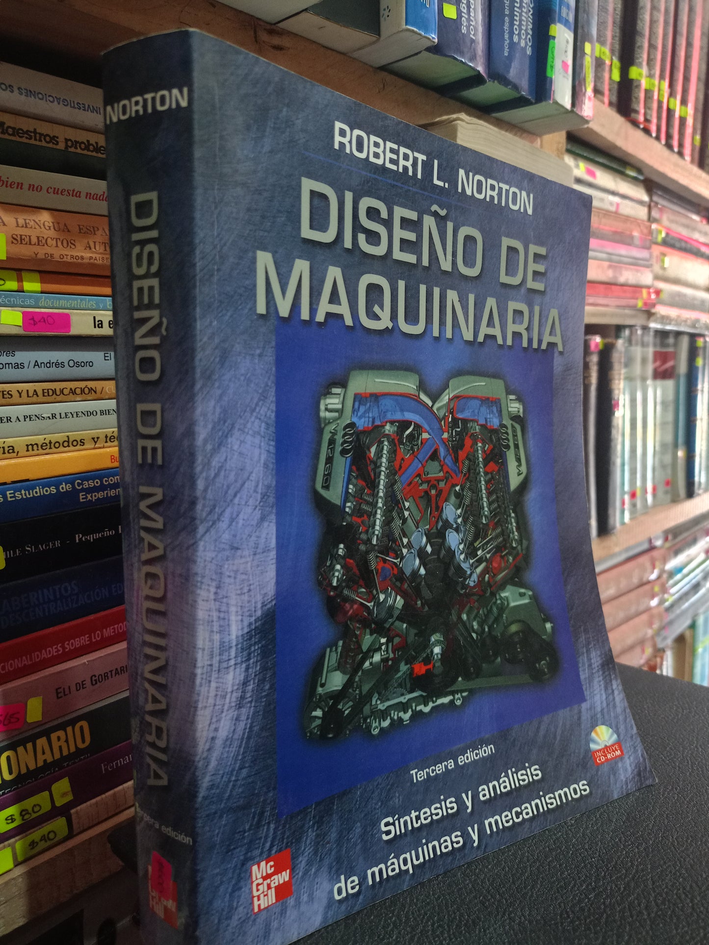DISEÑO DE MAQUINARIA POR ROBERT L. NORTON USADO MATE LITERARIO 305