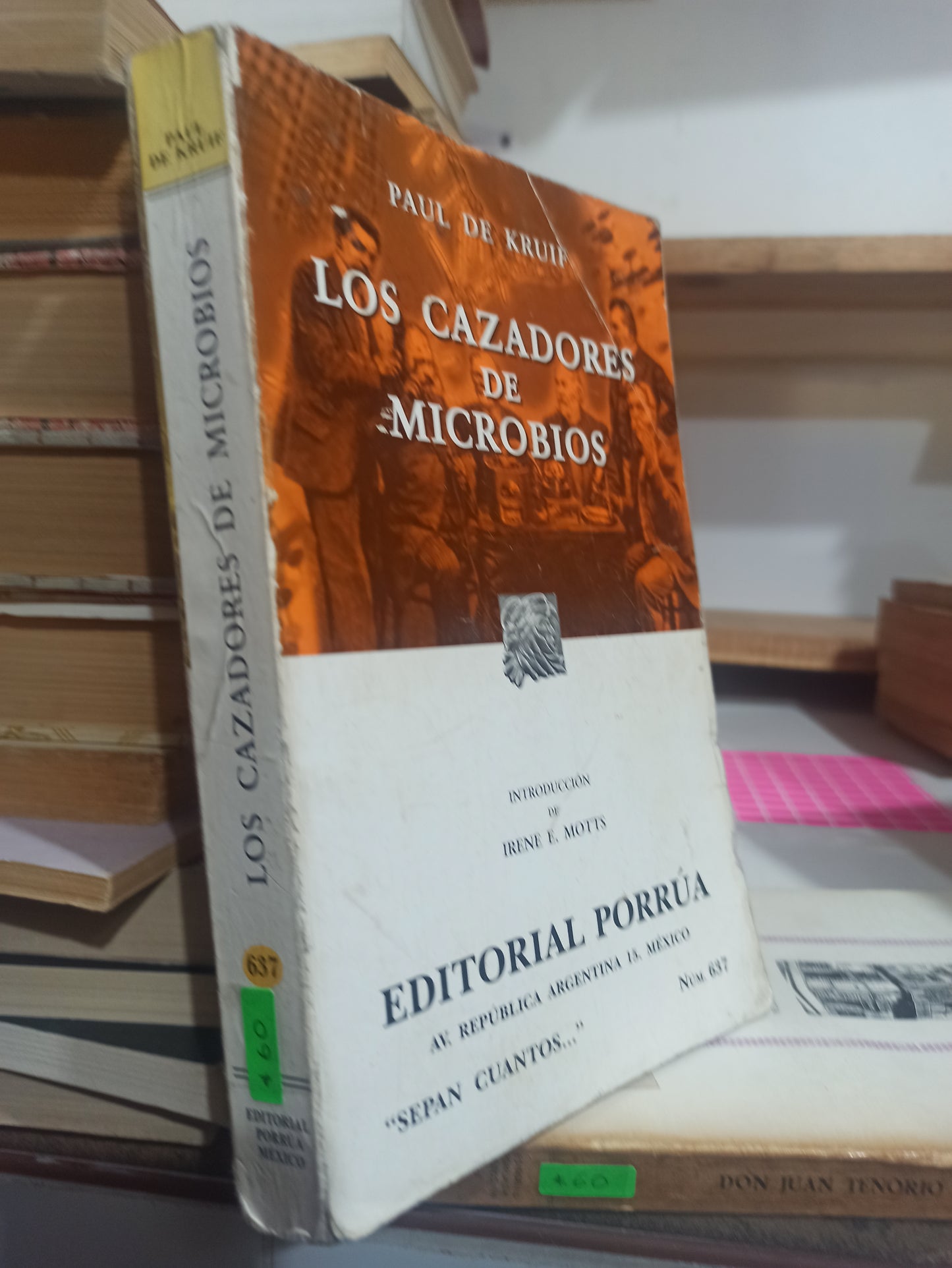 LOS CAZADORES DE MICROBIOS POR PAUL DE KRUIF USADO NOVELAS JUÁREZ