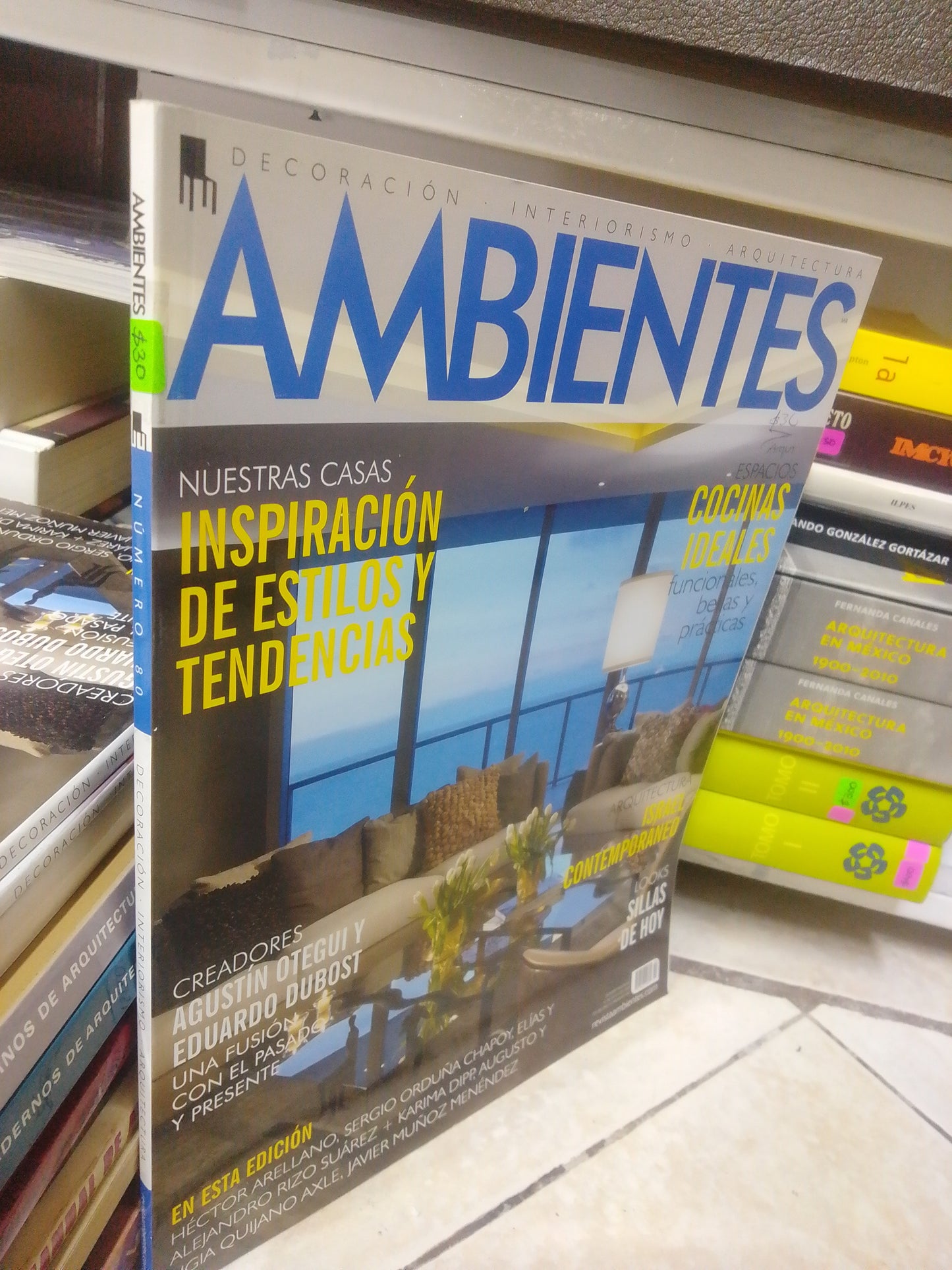 REVISTA AMBIENTES 80, POR DESCONCIDO, USADO, ARQUITECTURA, JUAREZ 515