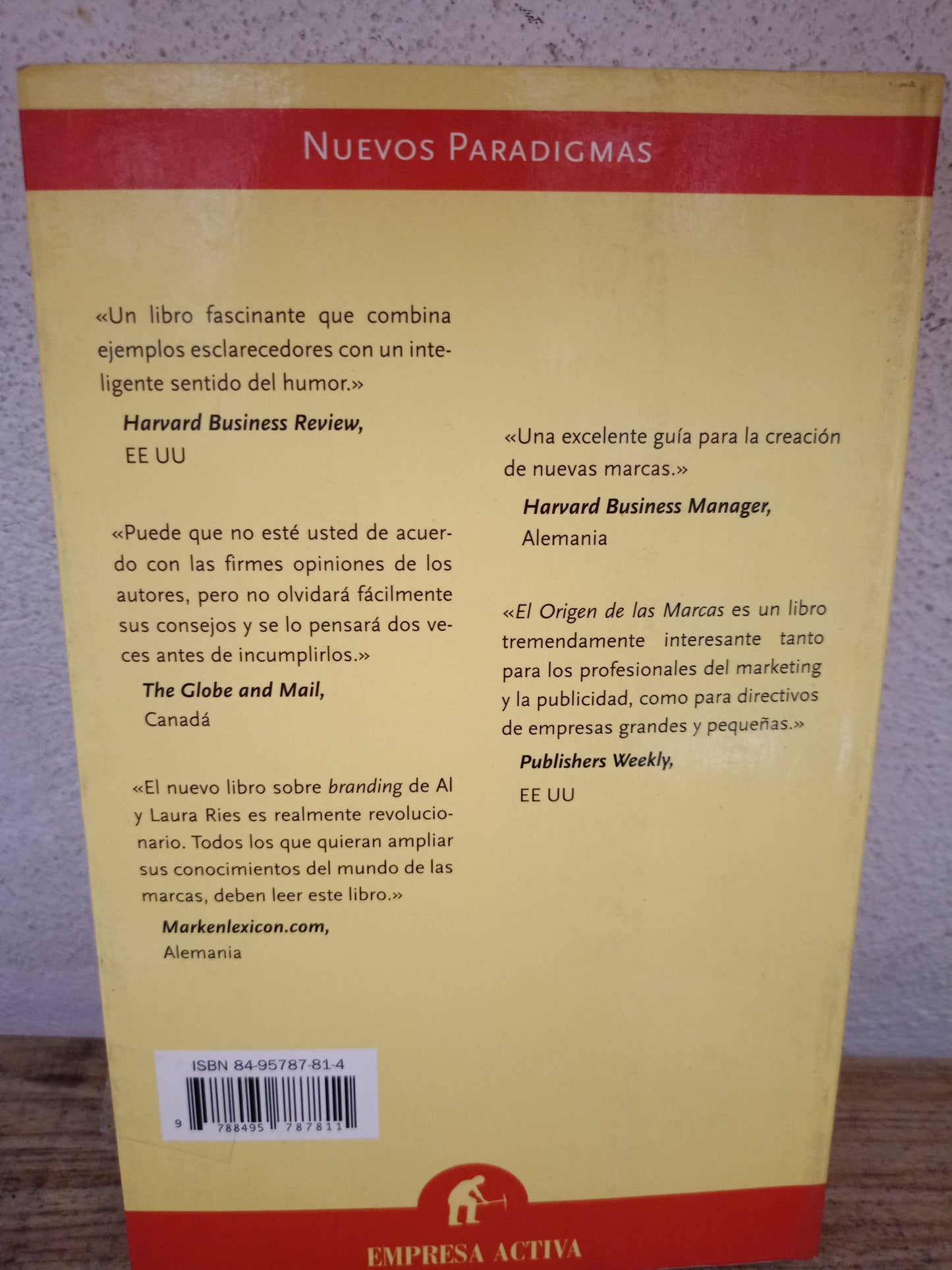 EL ORIGEN DE LAS MARCAS POR AL Y LAURA RÍOS USADO ADMINISTRACIÓN LITERARIO 305