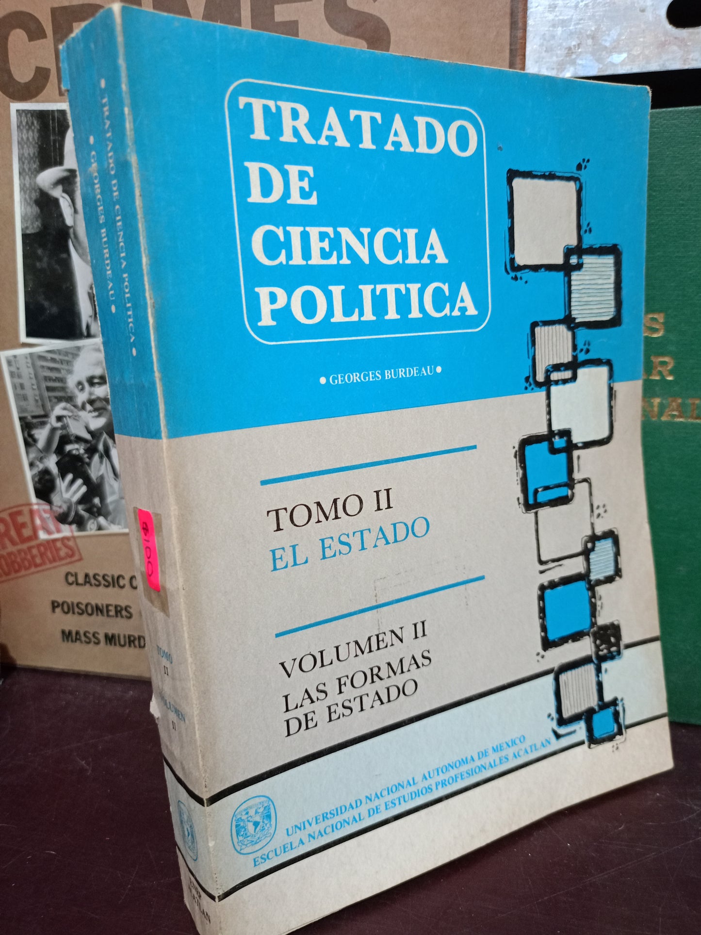 TRATADO DE CIENCIA POLÍTICA GEORGES BURDEAU TOMO II VOLUMEN II USADO POLÍTICA LITERARIO 305