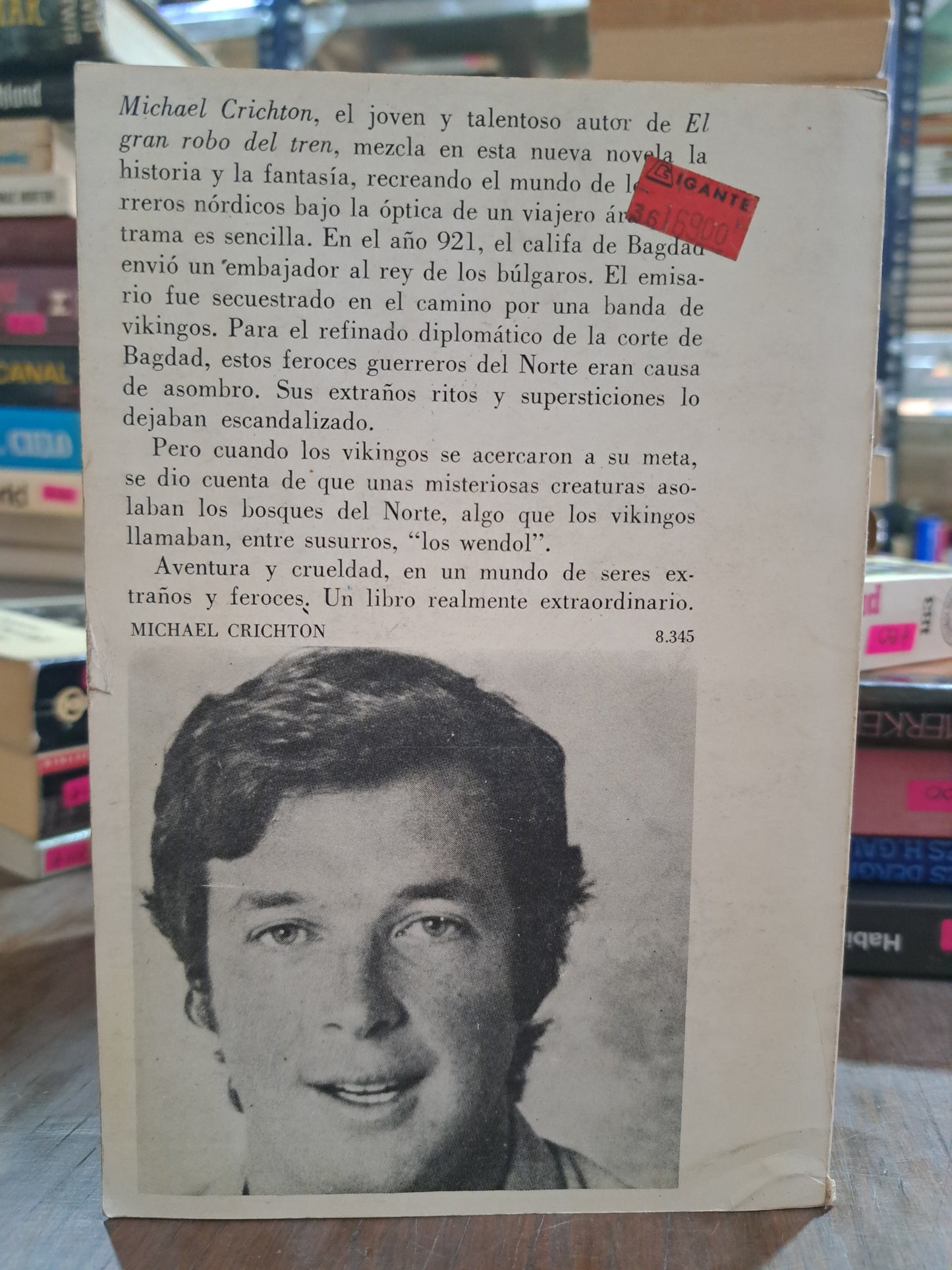 ENTRE CANIBALES Y VIKINGOS MICHAEL CRICHTON USADO NOVELA ALDAMA