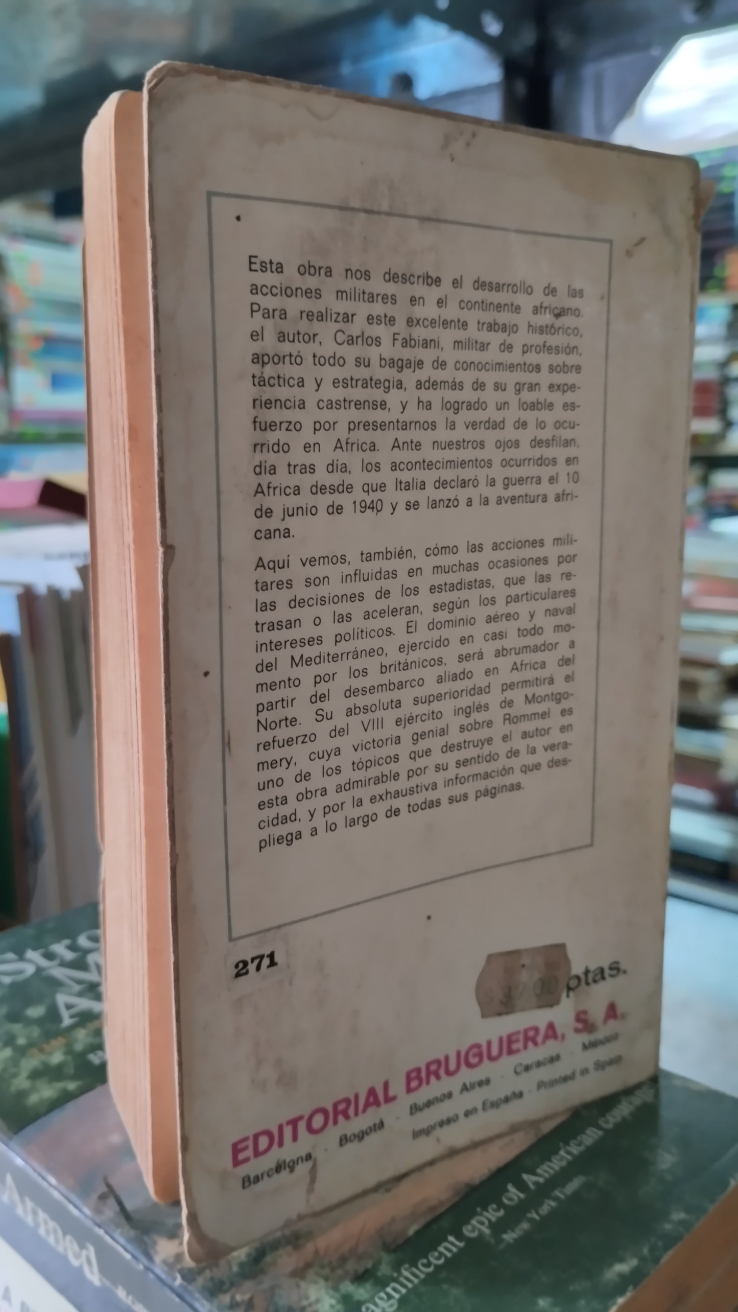 DE MALTA A MADAGASCAR POR CARLOS FABIANI LIBRO USADO HISTORIA ALDAMA