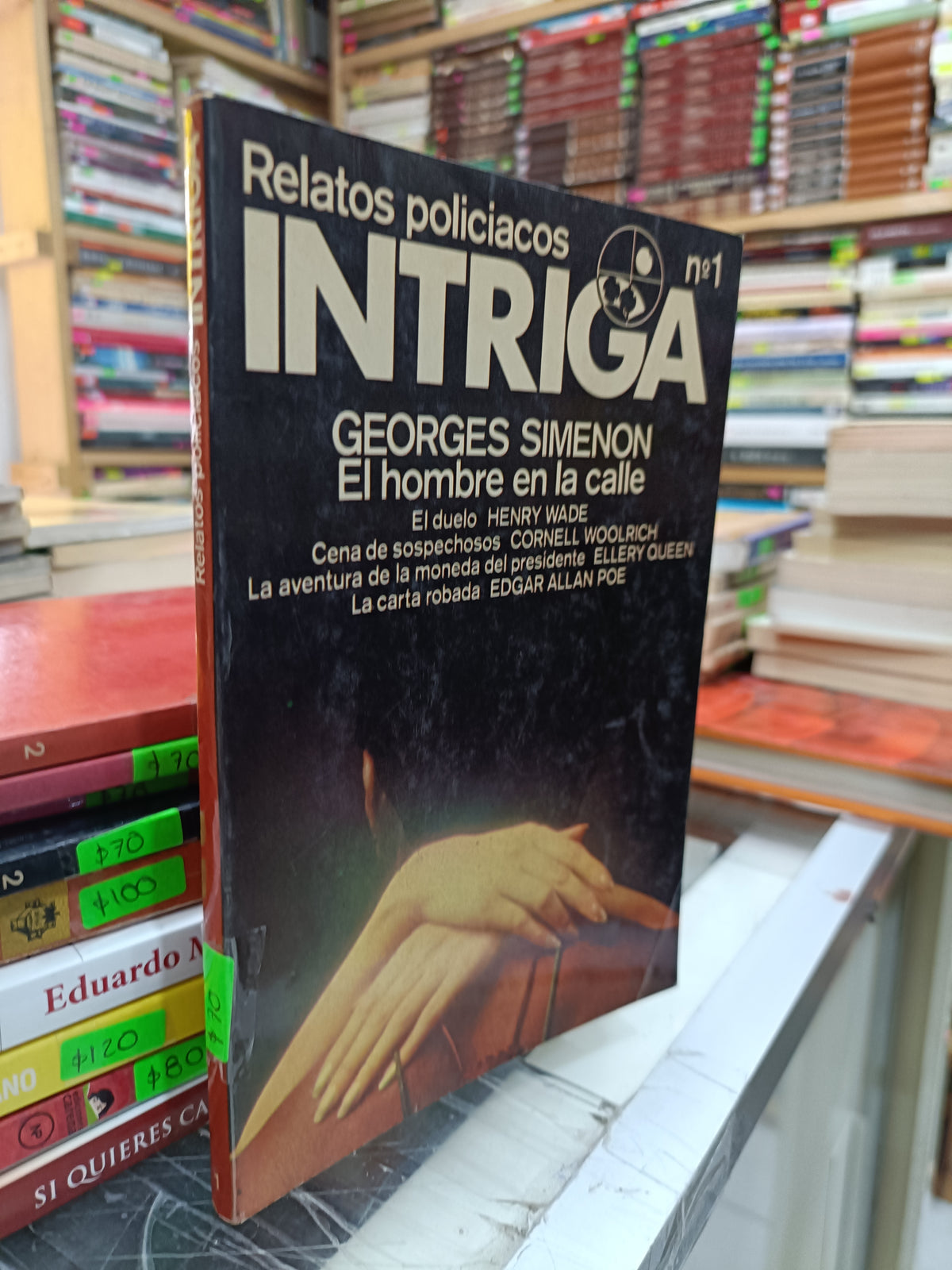 RELATOS POLICIACOS INTRIGA POR GEORGE SIMENON USADO NOVELA JUAREZ 515