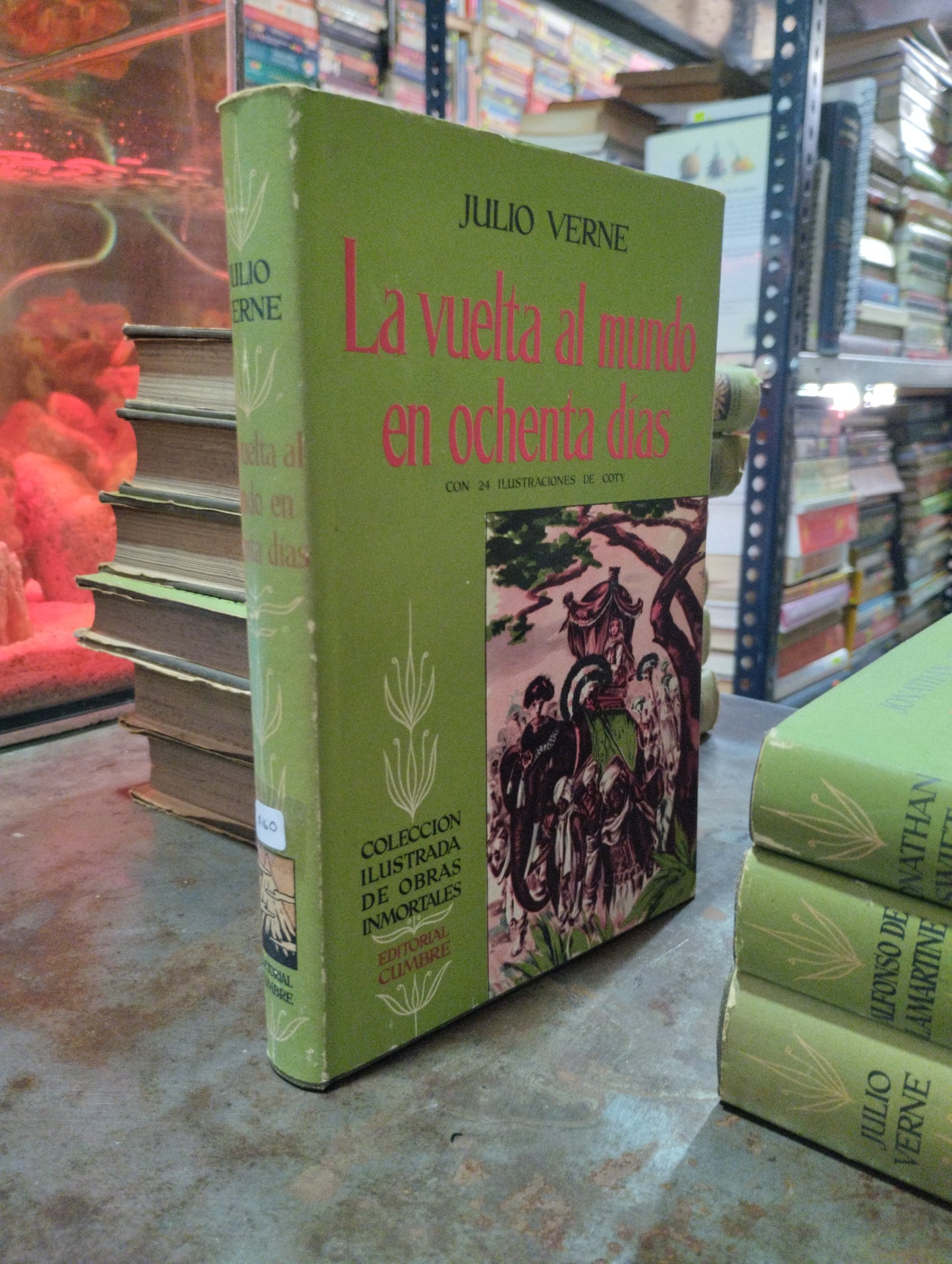LA VUELTA AL MUNDO EN OCHENTA DIAS POR JULIO VERDE USADO NOVELAS ALDAMA