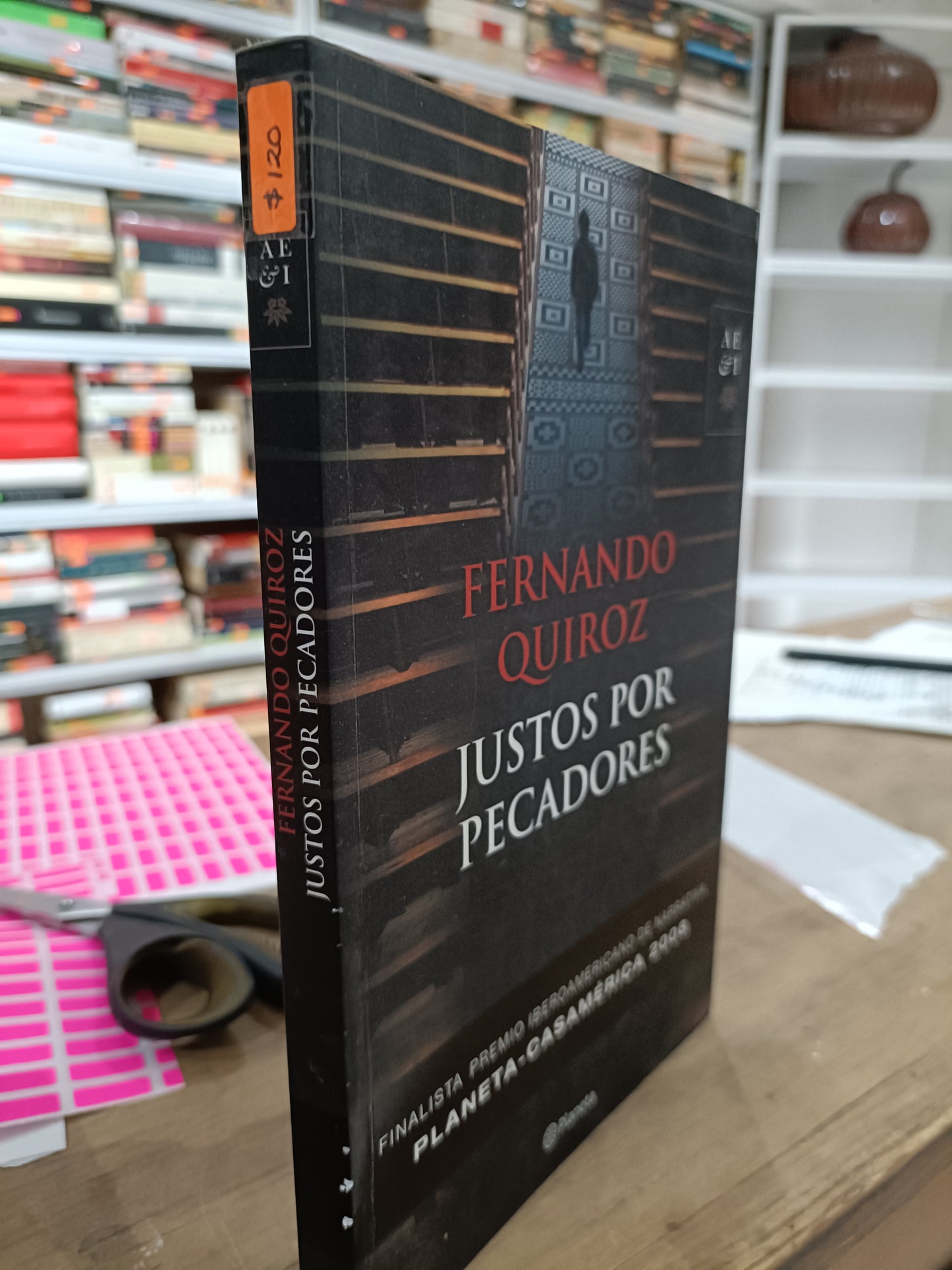 JUSTOS POR PECADORES POR FERNANDO QUIROZ USADO NOVELA JUAREZ 515