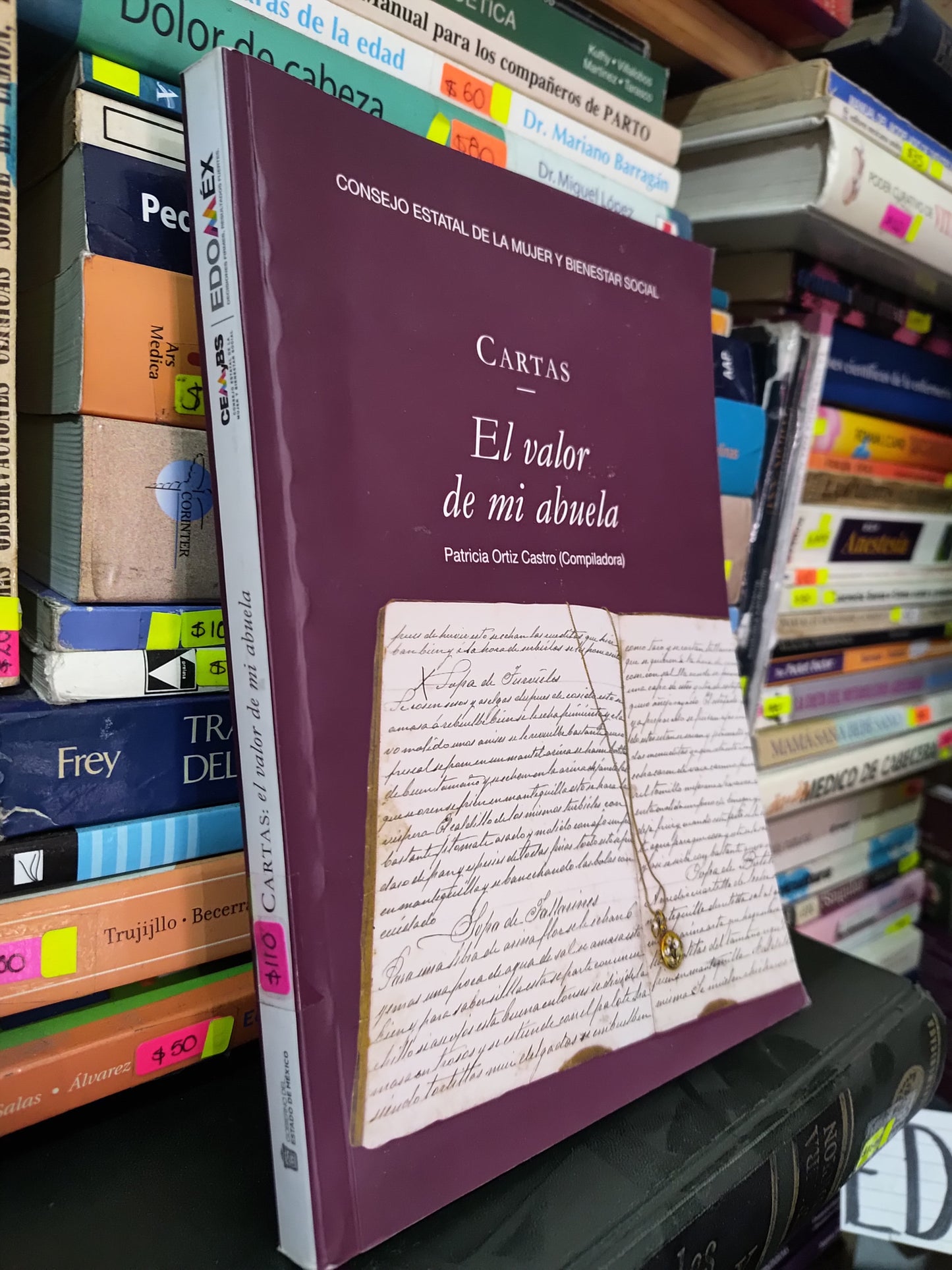 CARTAS EL VALOR DE MI ABUELA POR PATRICIA ORTIZ CASTRO USADO NOVELAS LITERARIO 305