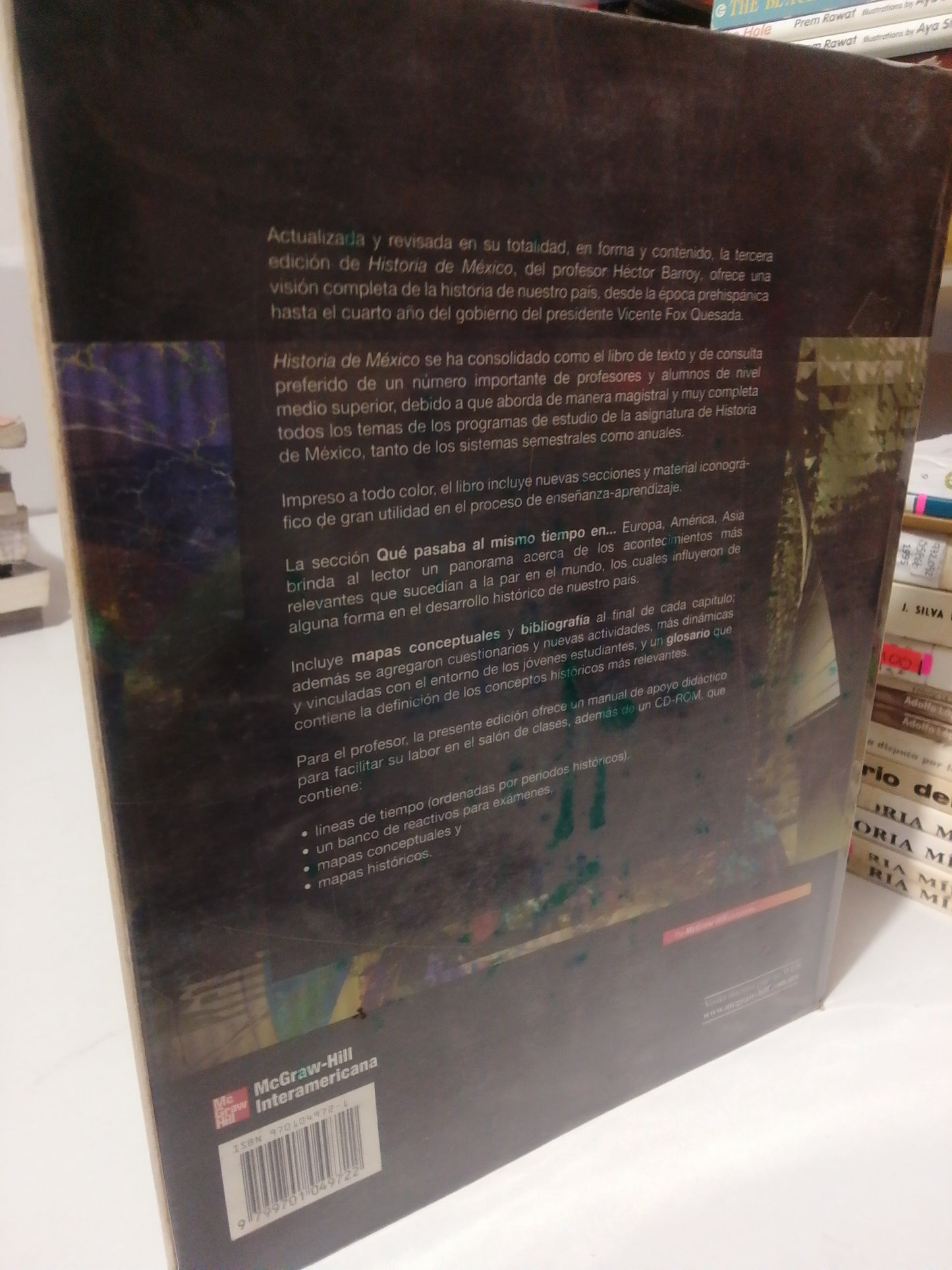 HISTORIA DE MEXICO TERCERA EDICION POR HÉCTOR BARRO Y SANCHEZ USADO HISTORIA JUÁREZ