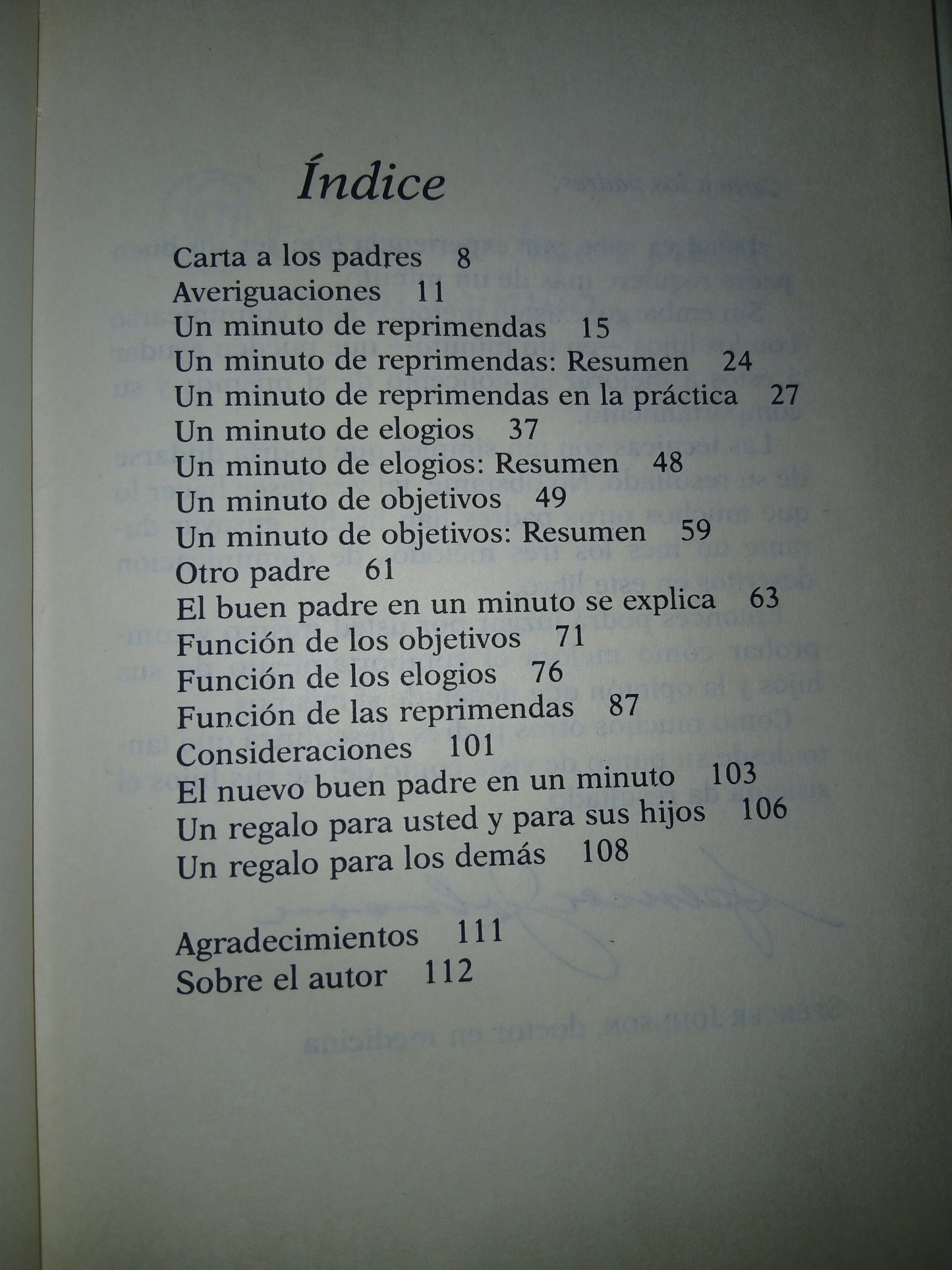 CÓMO SER BUEN PADRE EN UN MINUTO POR SPENCER JOHNSON USADO SUPERACIÓN PERSONAL LITERARIO 207