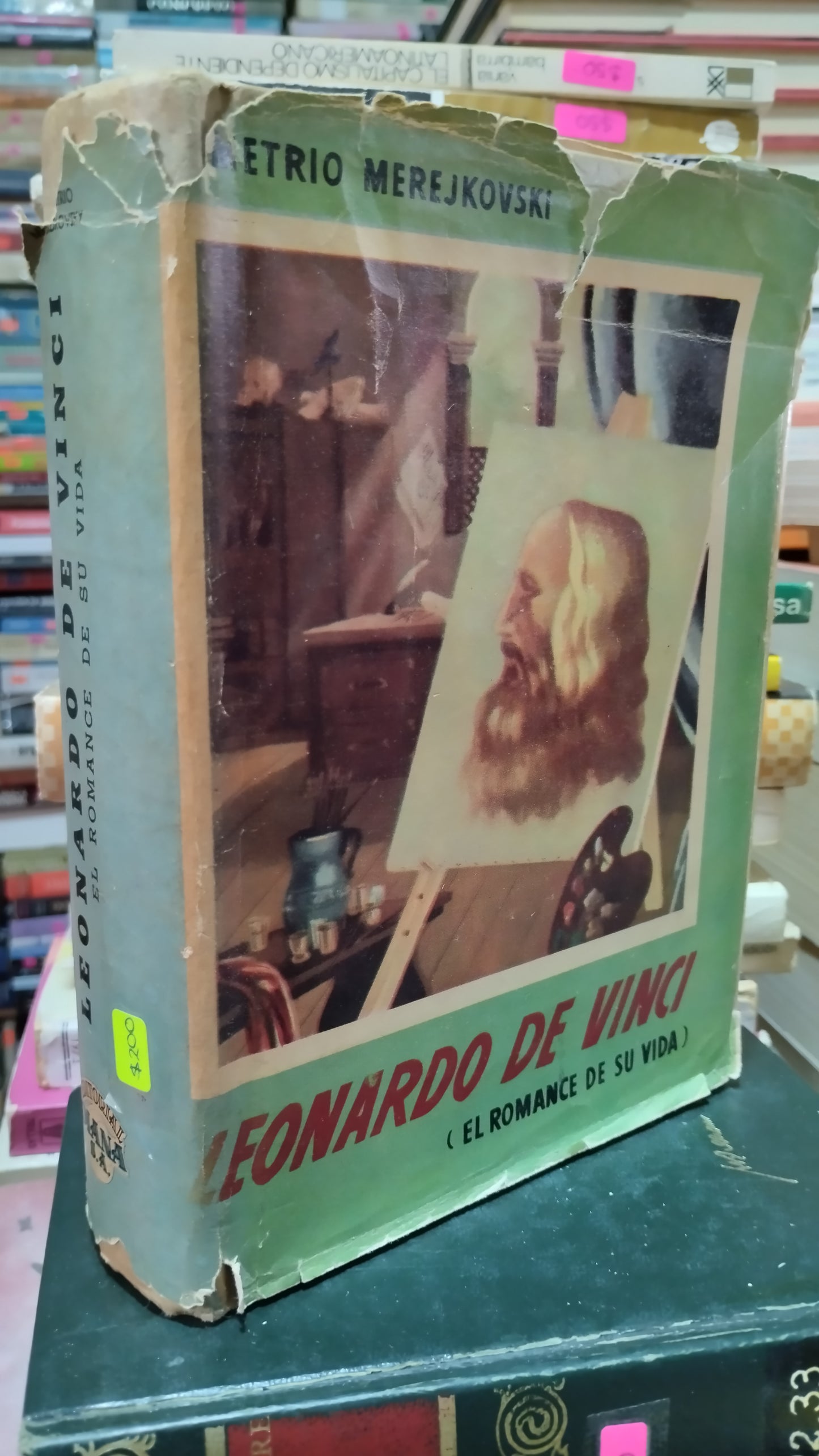 LEONARDO DA VINCI EL ROMANCE DE SU VIDA POR DEMETRIO MEREJKOVSKI LIBRO USADO NOVELAS ALDAMA