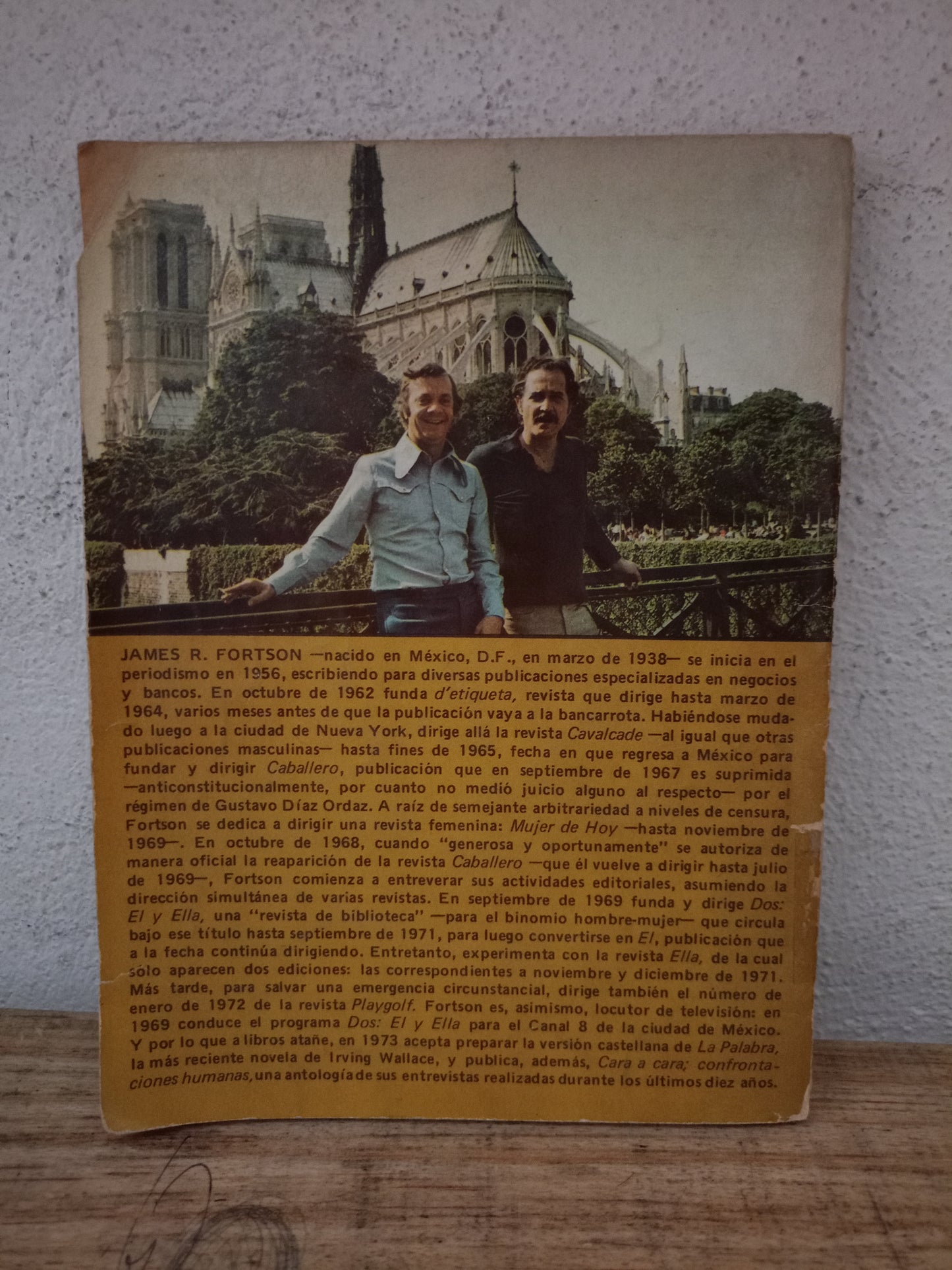 PERSPECTIVAS MEXICANAS DESDE PARÍS UN DIÁLOGO CON CARLOS FUENTES POR JAMES R. FORTSON USADO NOVELA LITERARIO 305